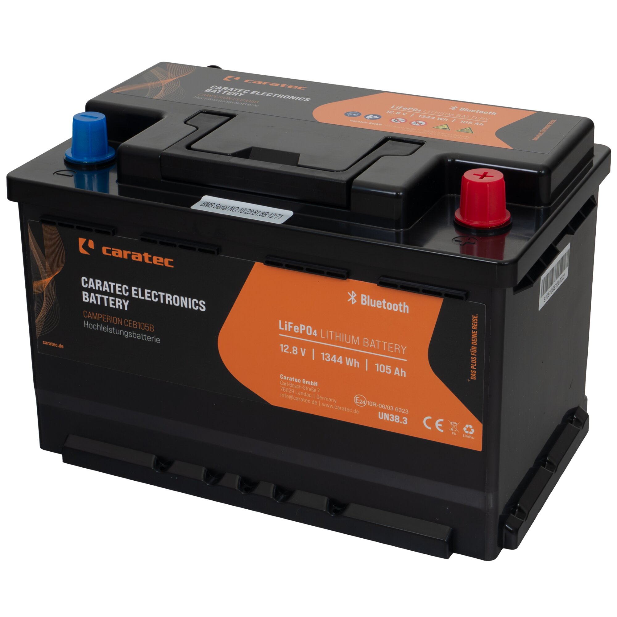 Caratec Lithium Batterie CEB 105 Ah CEB105BF, 1344 Wh, L3