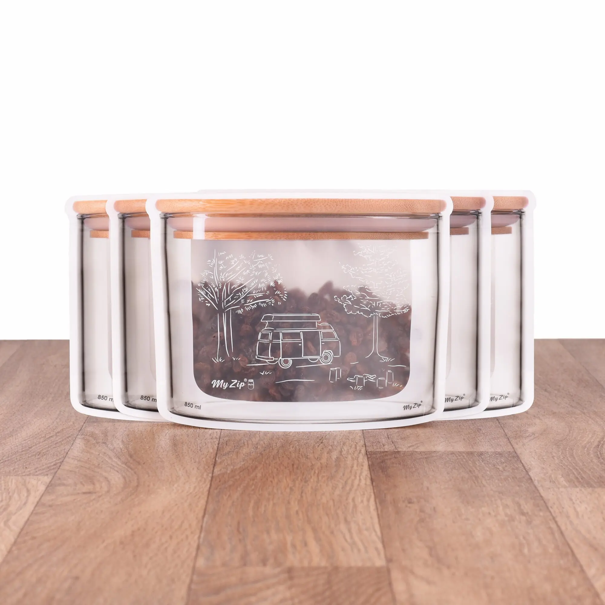 Storage Bag Camping 5-Piece Set, Size Wide – 850 ml