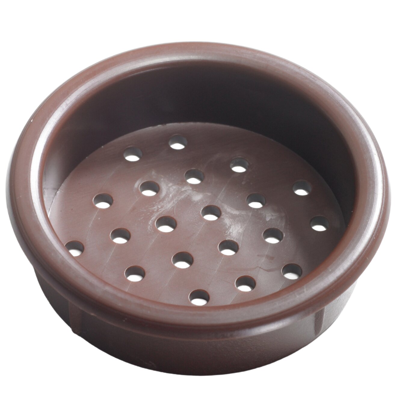 Ventilation Grille, Plastic, Perforated, Round, Brown, ø 39 mm