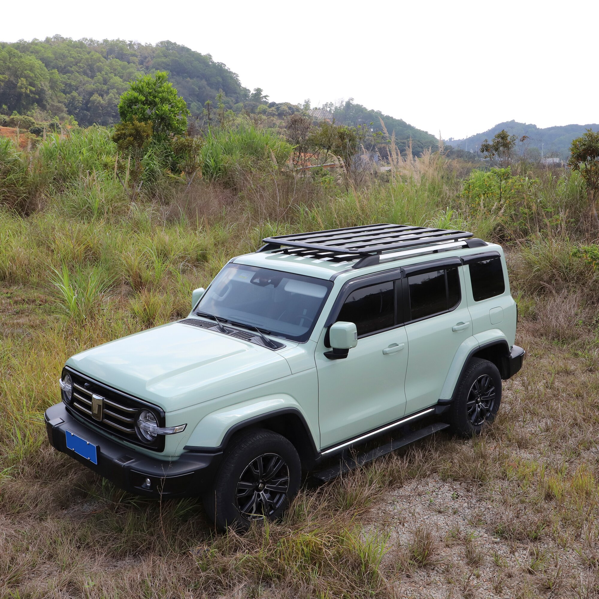 Montageplatte für Dachzelt Türkis Air