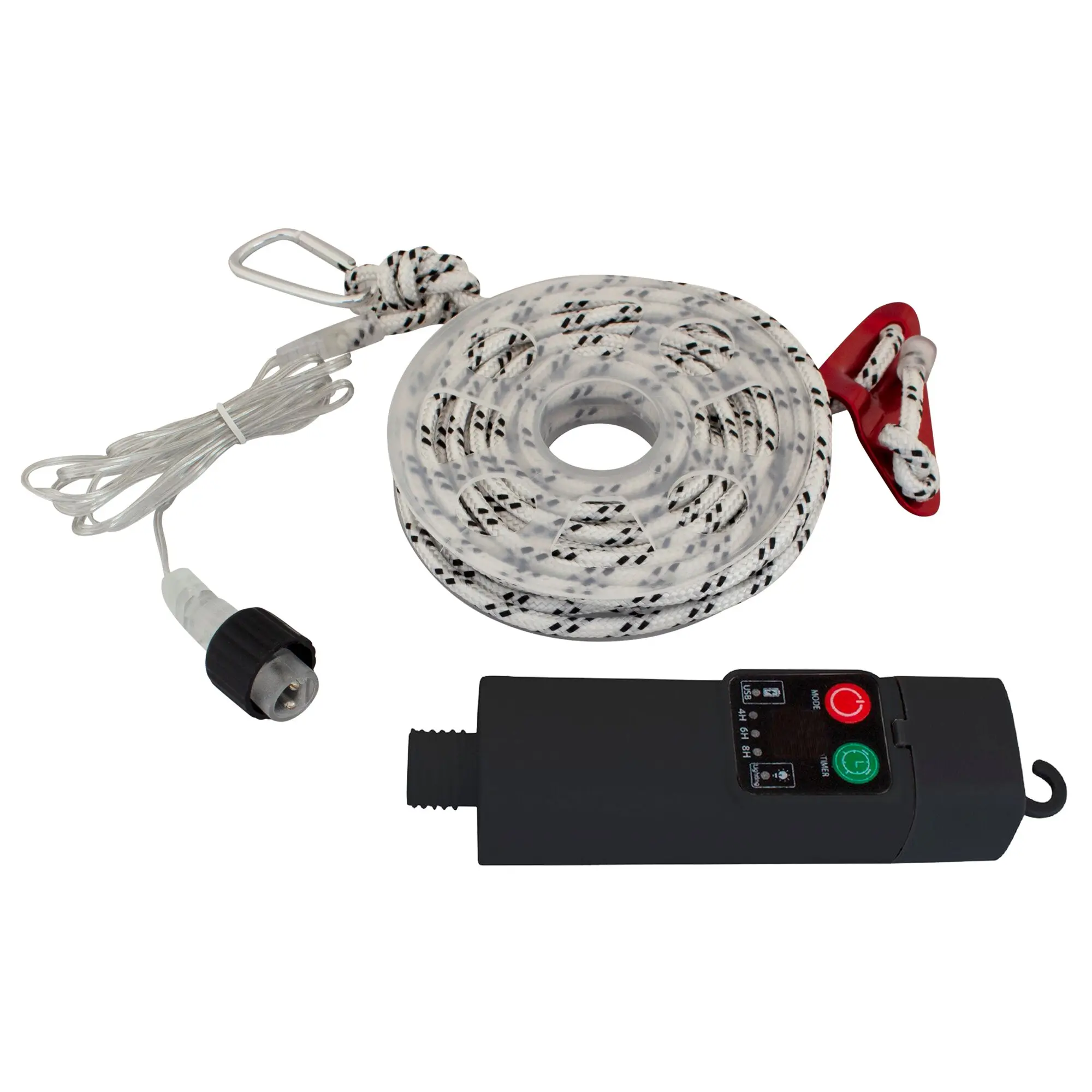 Beleuchtete Dekoabspannleine weiß