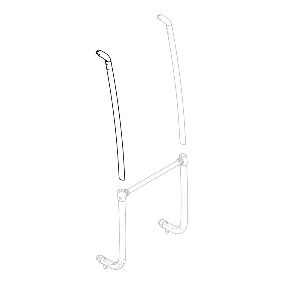 Upper Support Arm Thule Excellent LV, black