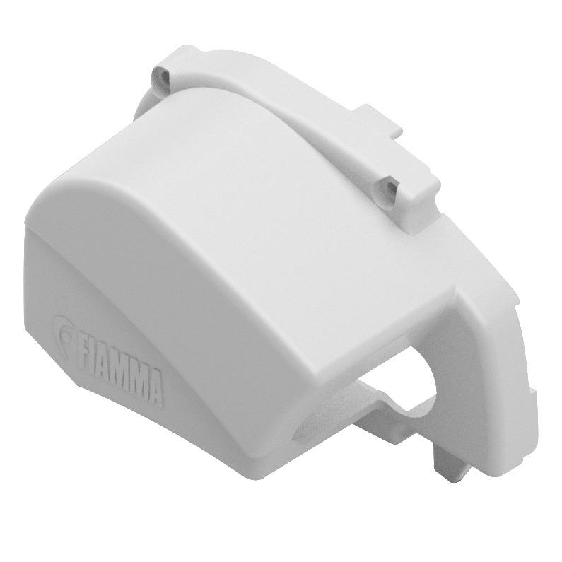 End Cap, left-hand, polar white