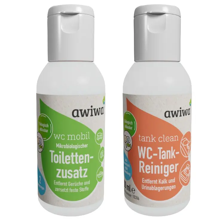 Starter-Set Tank-Reinigung zur Umstellung Tank Clean & Toiletten-Zusatz wc Mobile