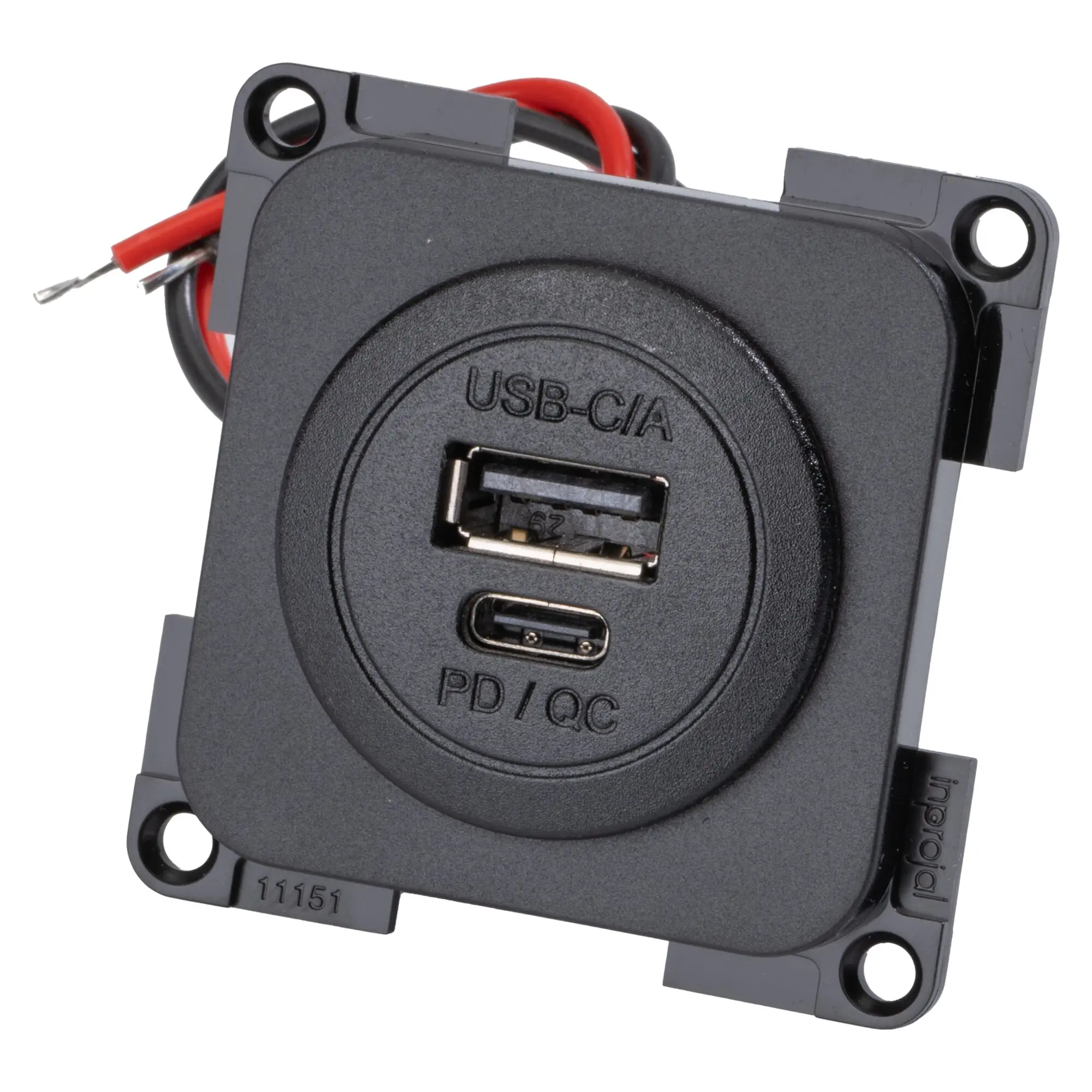 Einbau-Doppelsteckdose inprojal System