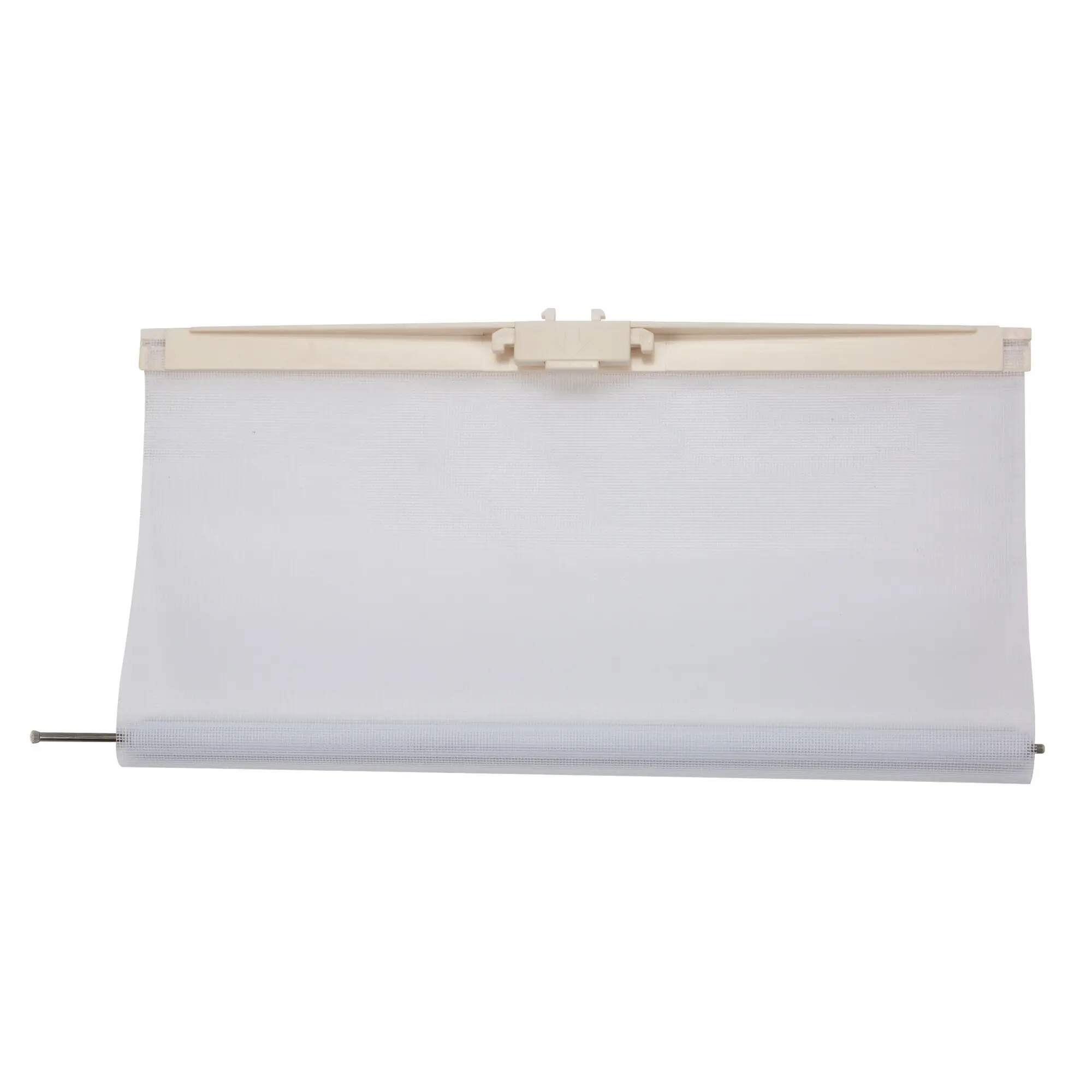 Netzrollo mit Griffleiste, cremeweiß