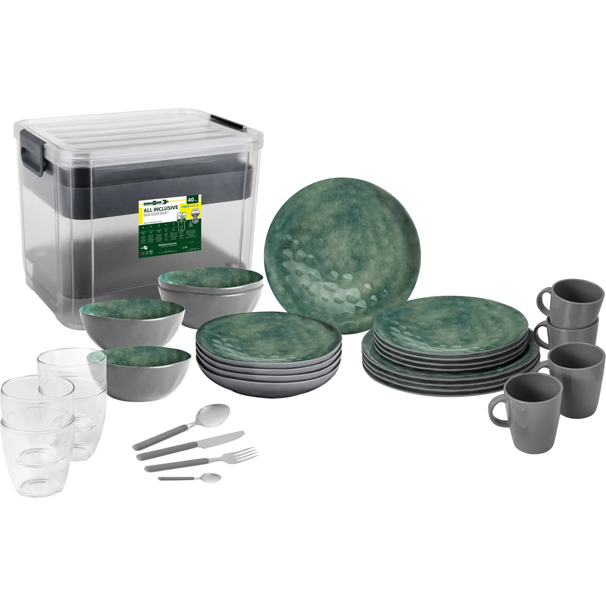 Geschirrset Venetian Sea Green, Geschirrset 40-tlg.