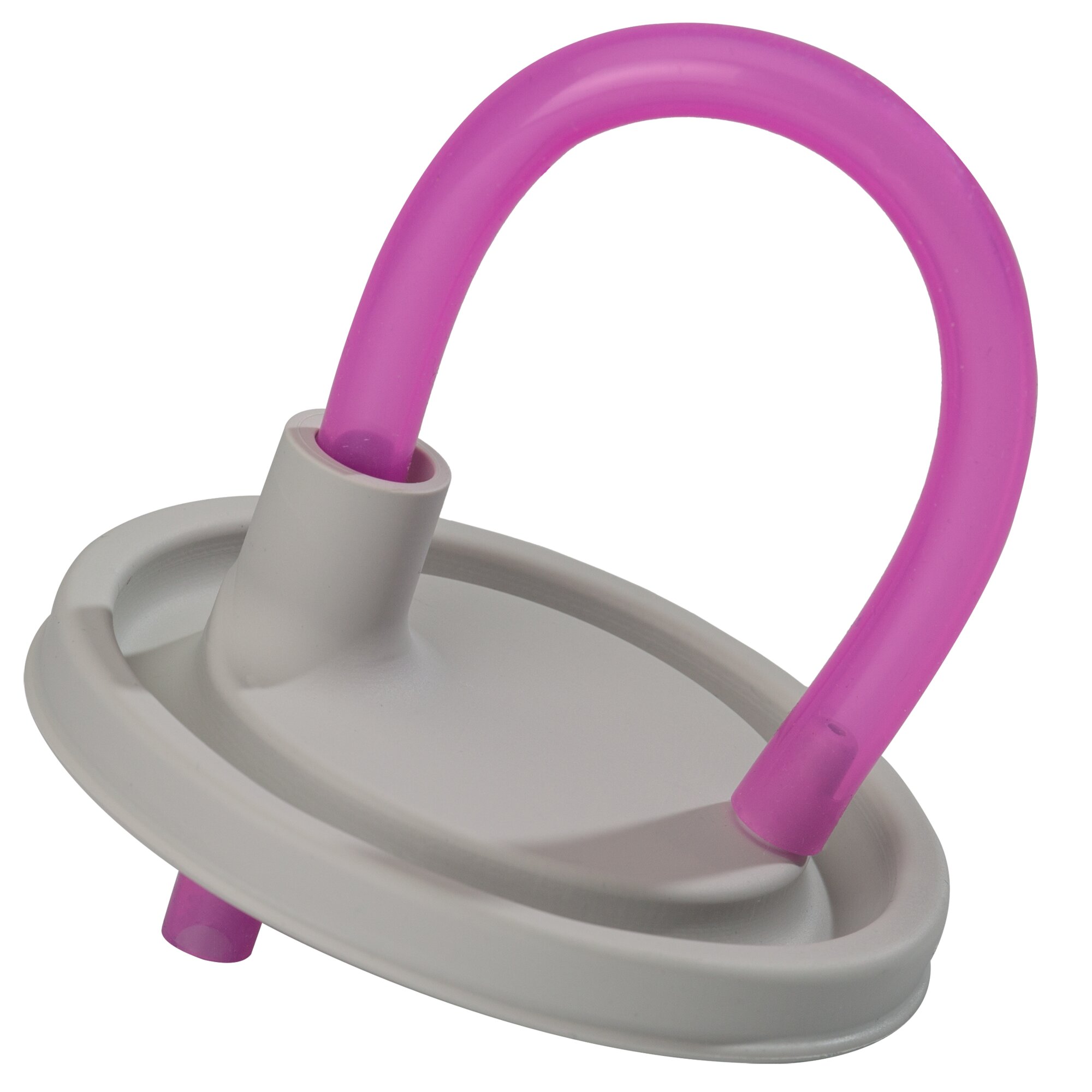 Lid with Straw, light grey