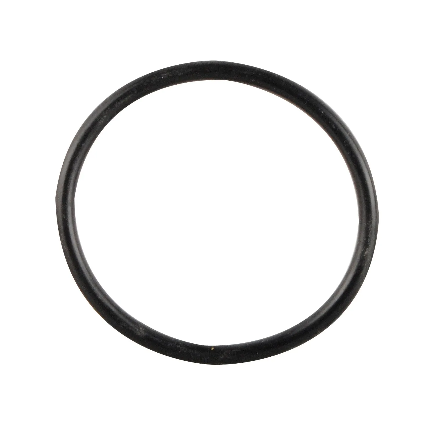 Schwarzer O-Ring 32 x 2,5 mm als einzelner runder Dichtungsring auf weißem Hintergrund
