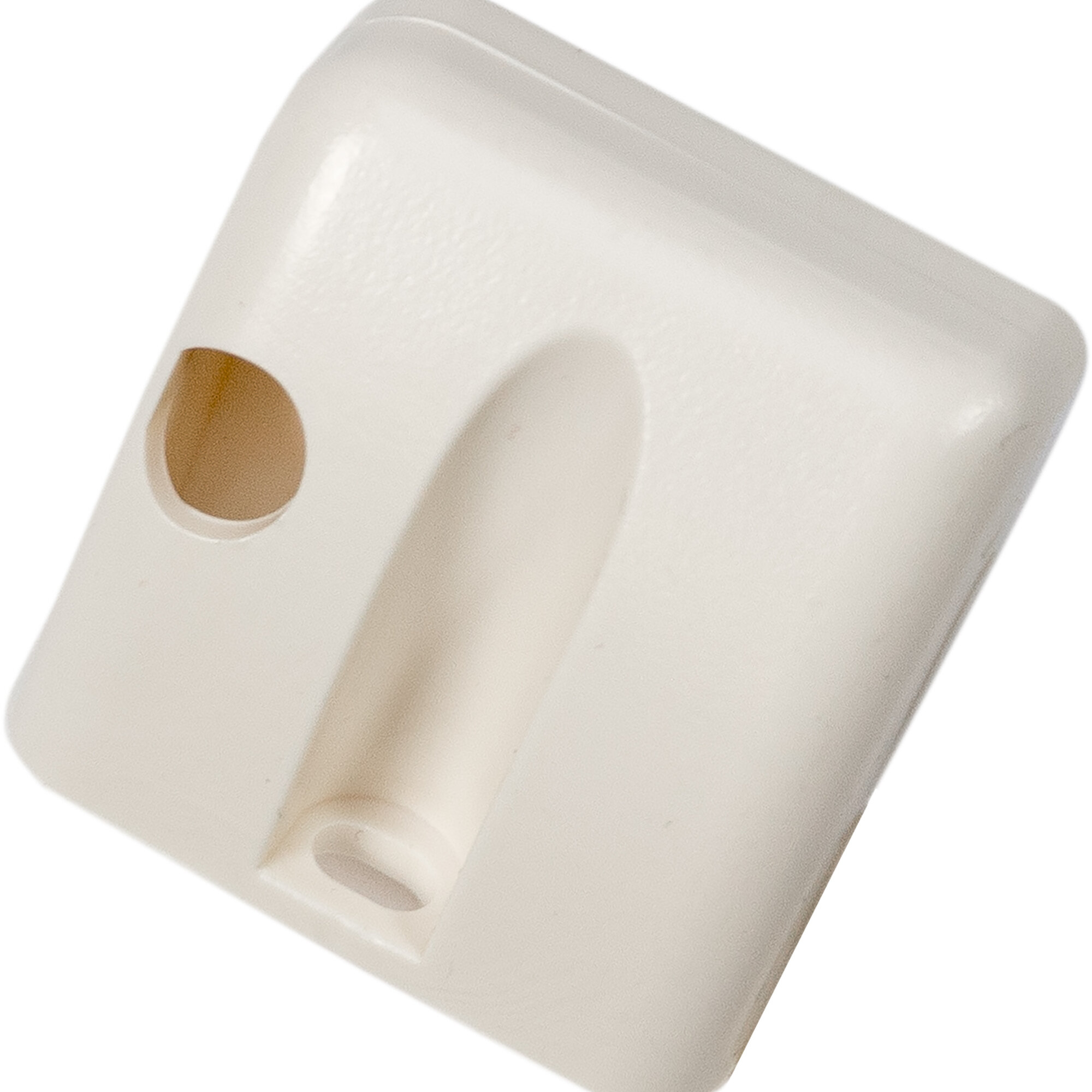 Support Foot without Additional Attachment, Left, for Roller Blind Remiflair, Cream