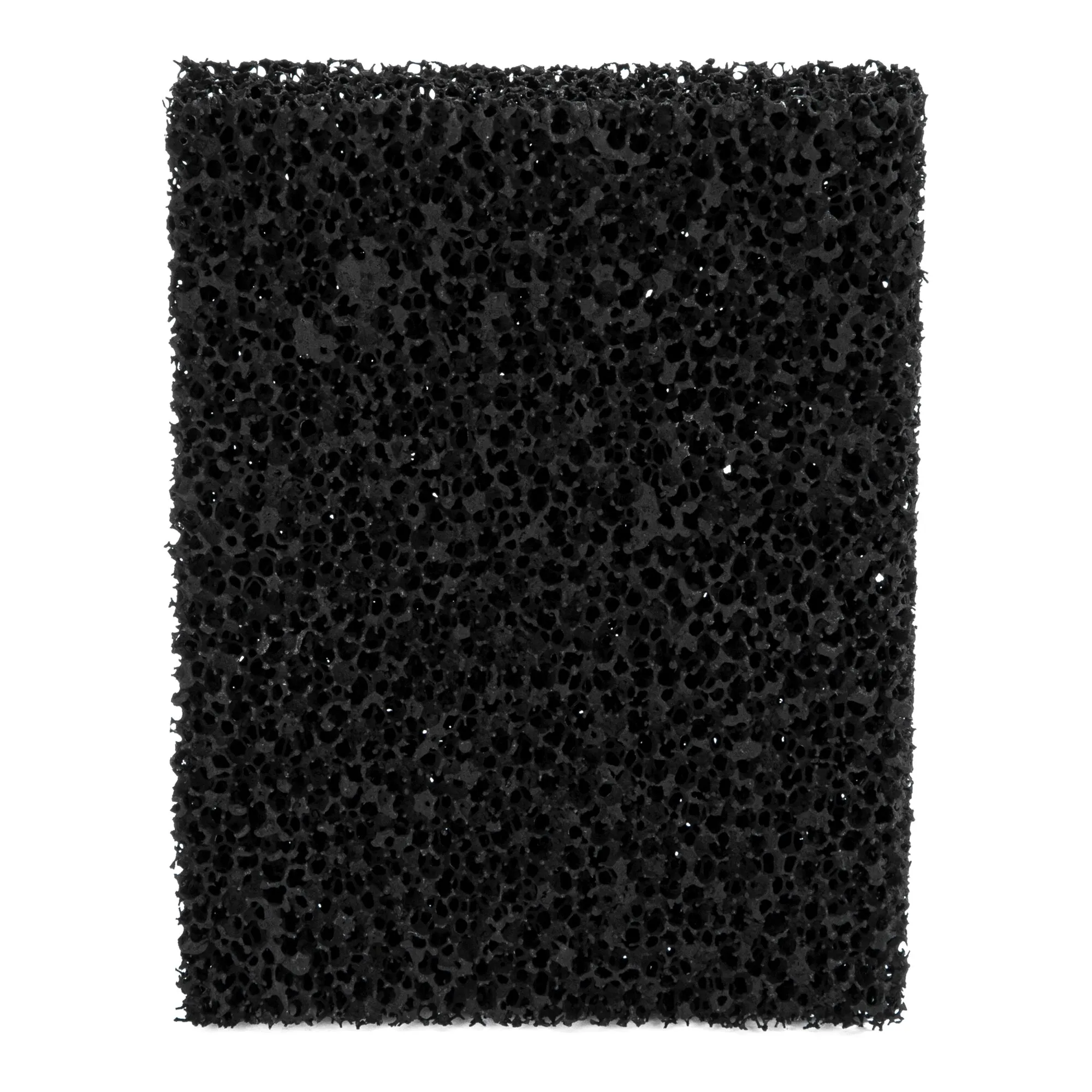 Schwarzer, rechteckiger Ersatzkohlefilter aus porösem Material für die SOG® Türvariante geschniegelt