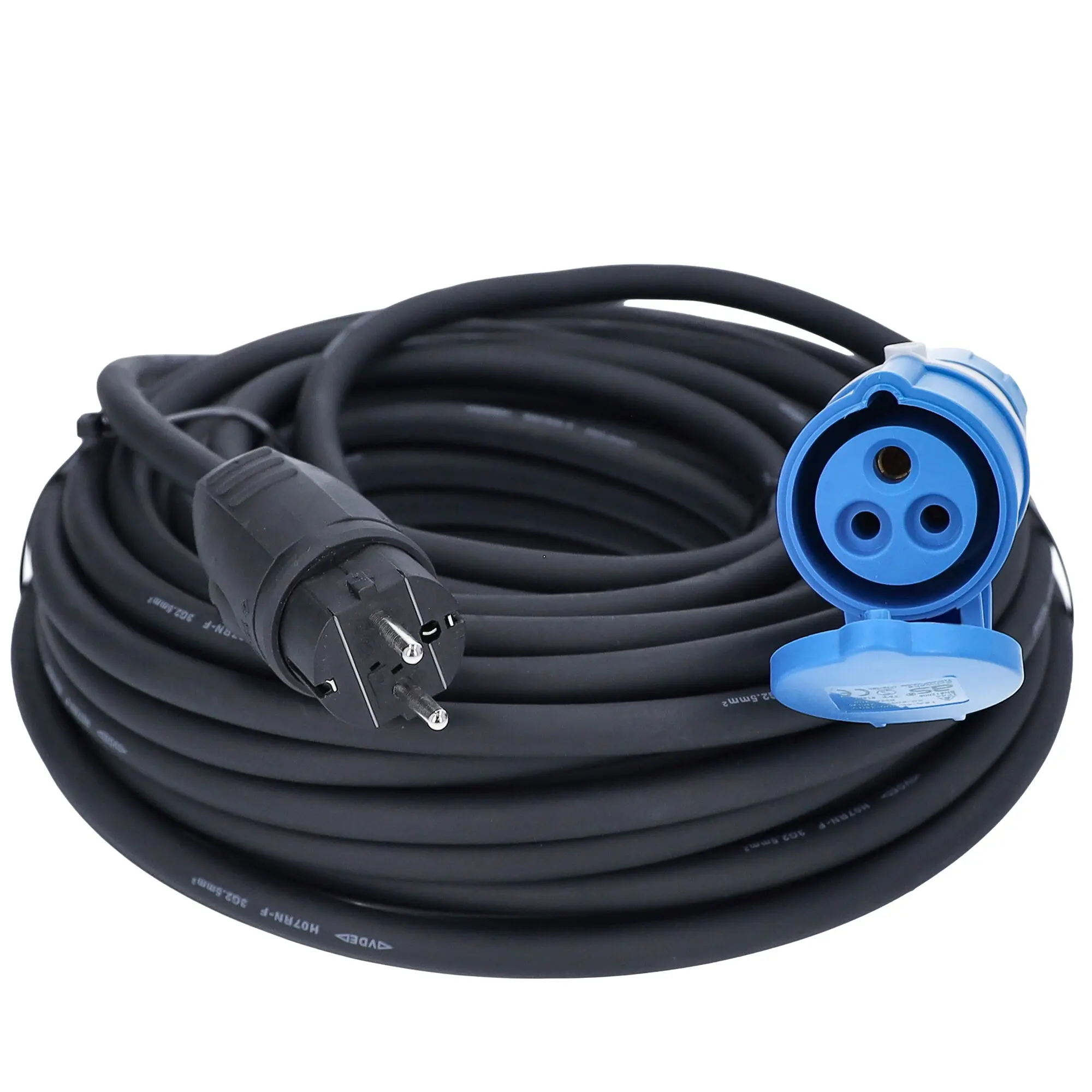 Adapterkabel Schuko -> CEE, 25 m