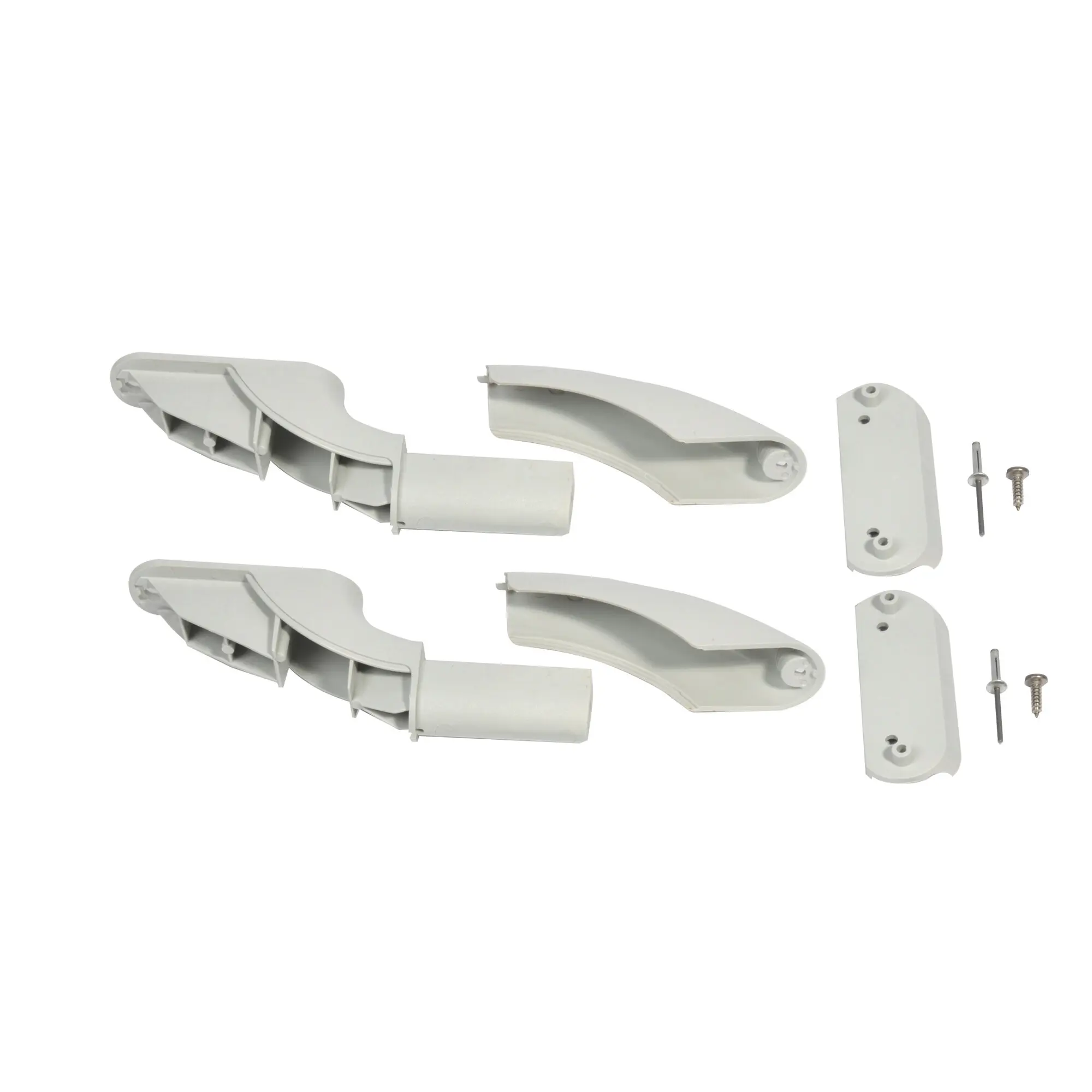 Endstück komplett für Thule Roof-Rack, grau