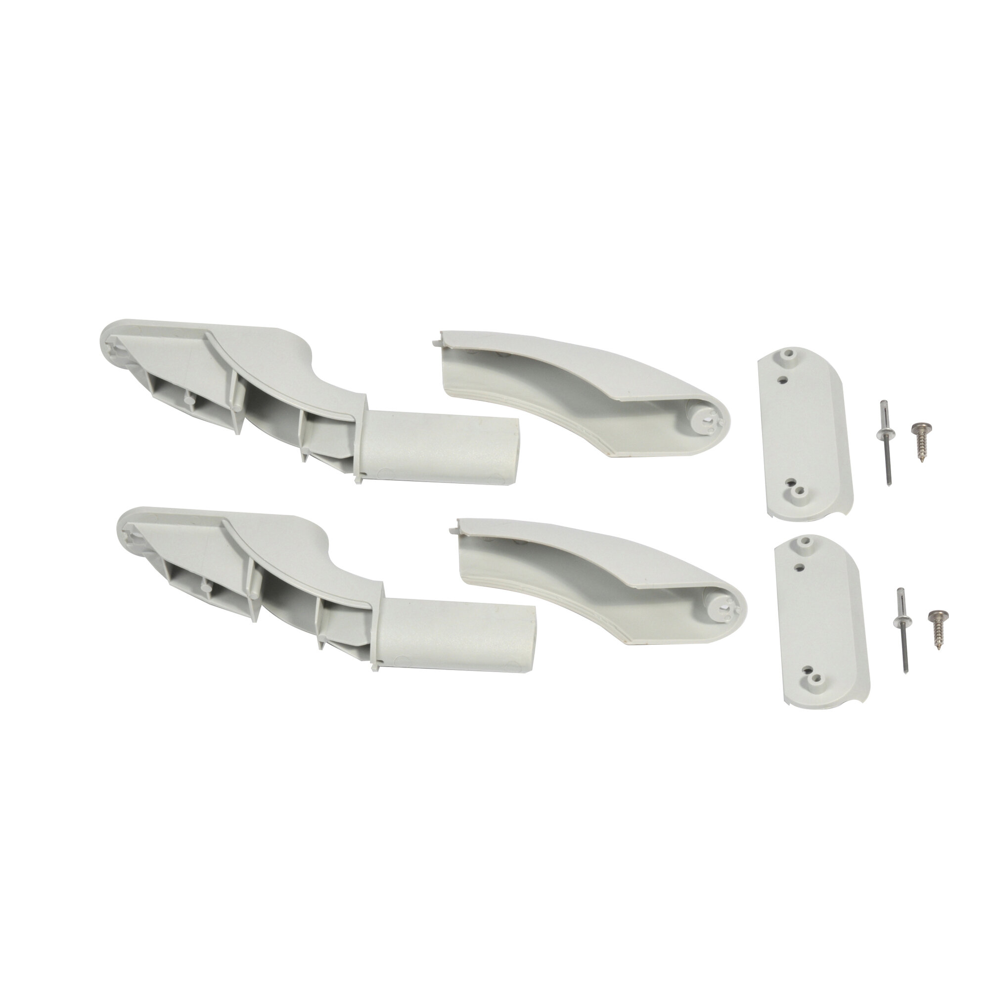 Endstück komplett für Thule Roof-Rack, grau