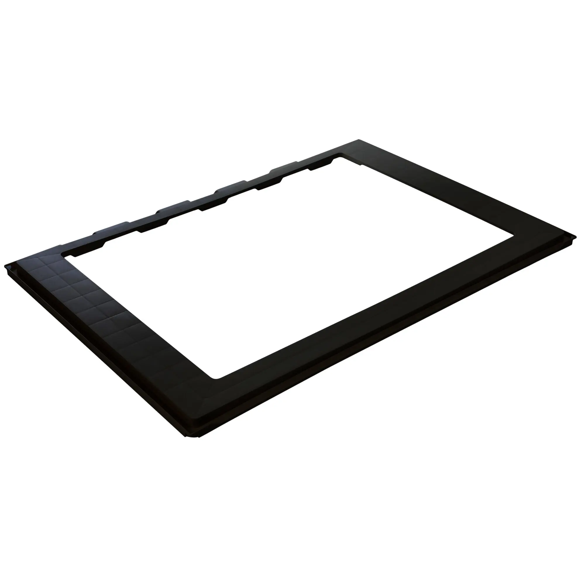 Adapterrahmen schwarz, vorne, 700 x 500 mm