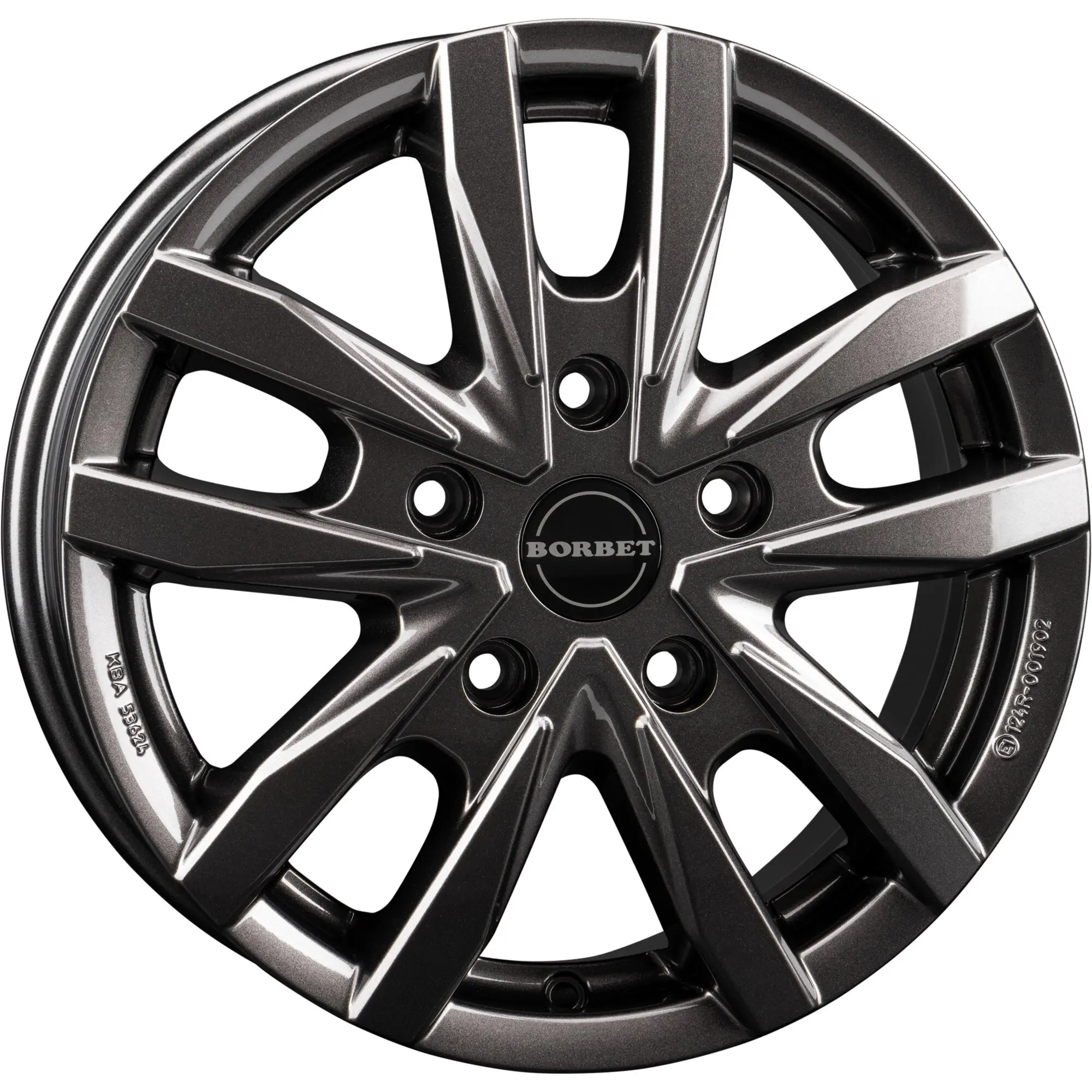 Aluminiumfelge CW5 für Fiat Ducato, 1400 kg, mistral anthracite glossy, 6 x 16"