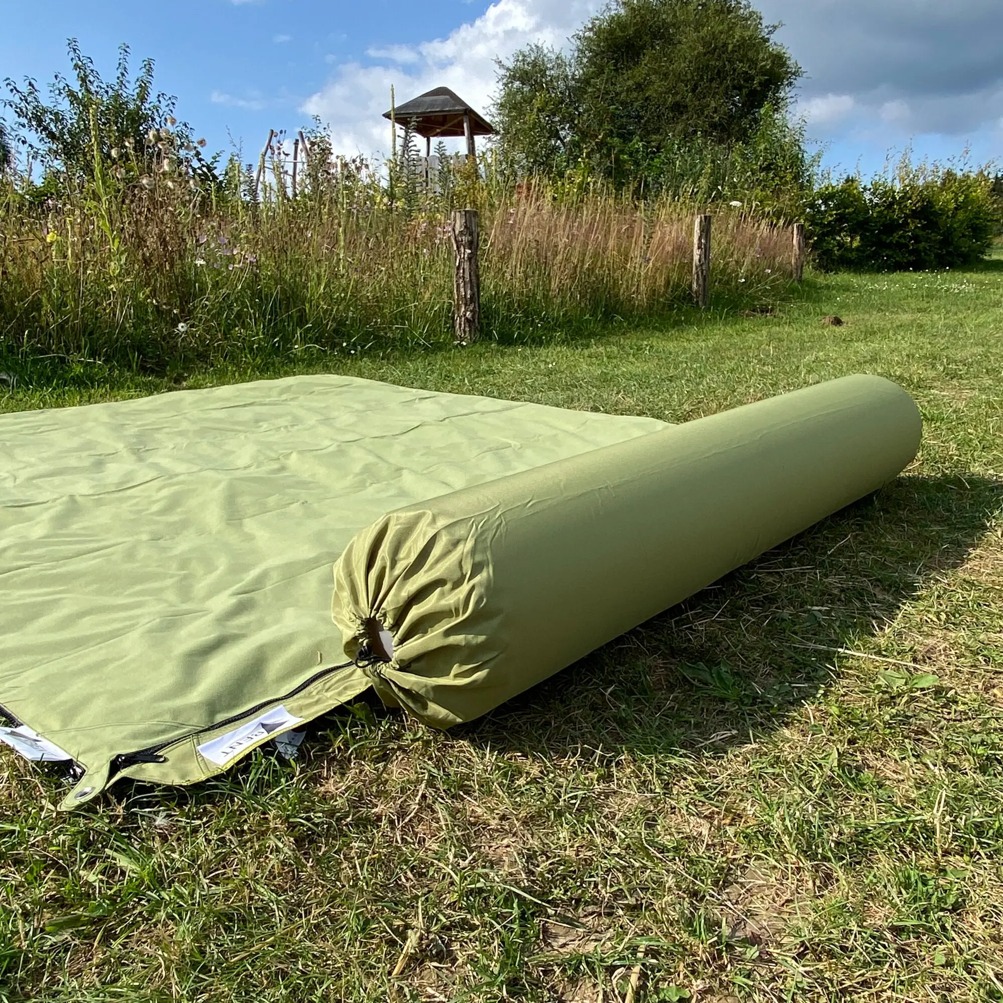 Kissenrolle „Zip XL Lounger“, grün