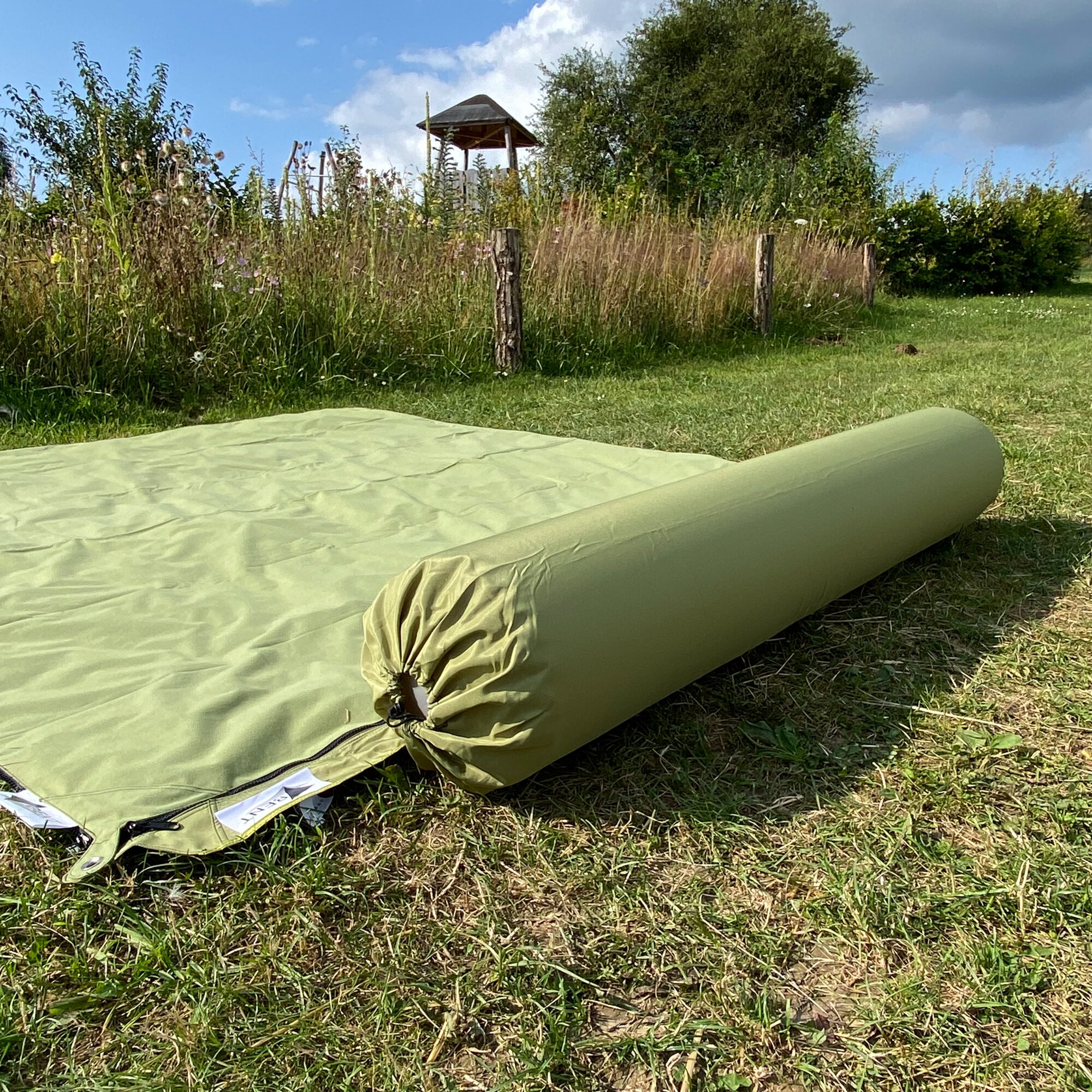 Kissenrolle „Zip XL Lounger“, grün