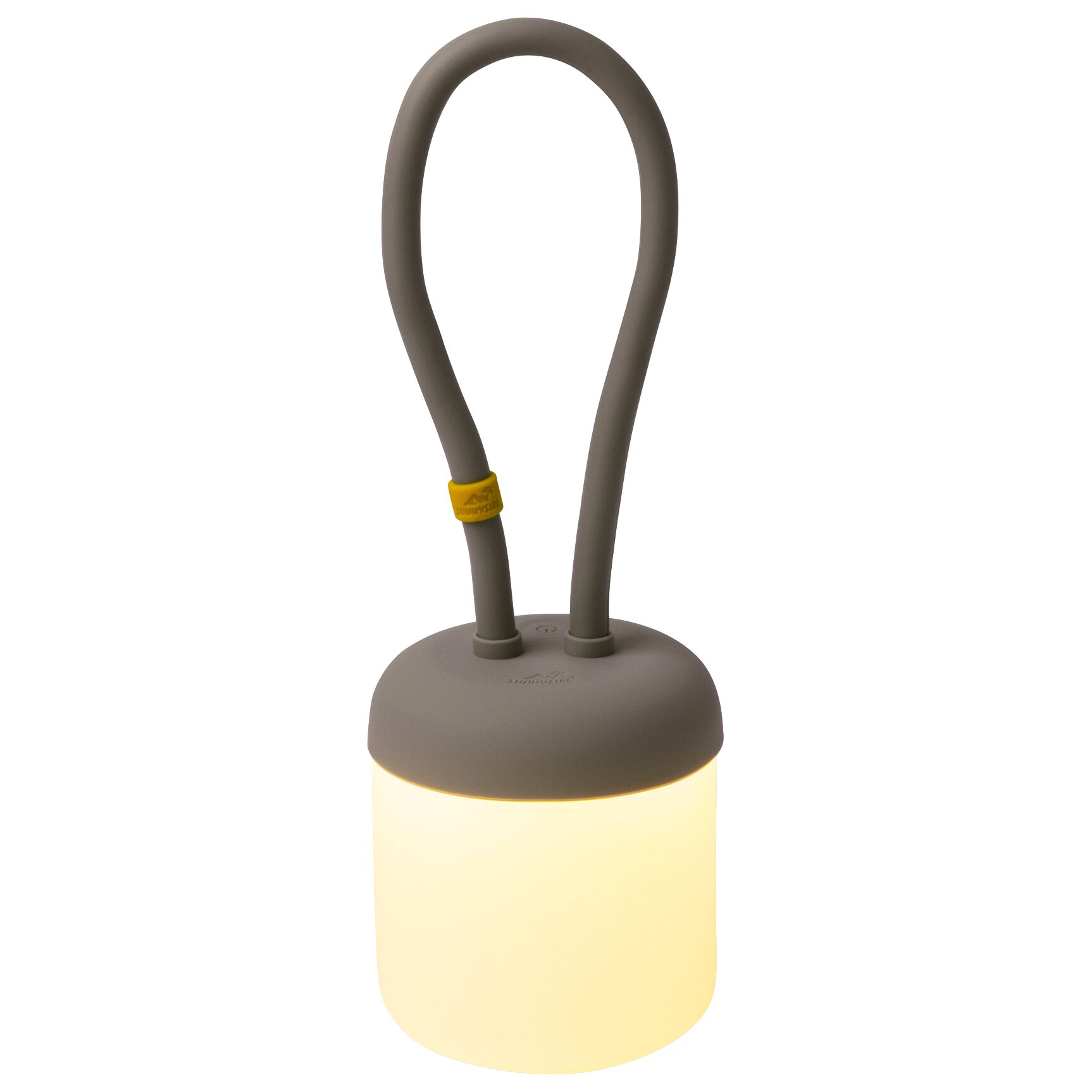 Campinglaterne Floppy aus Silikon, mocca