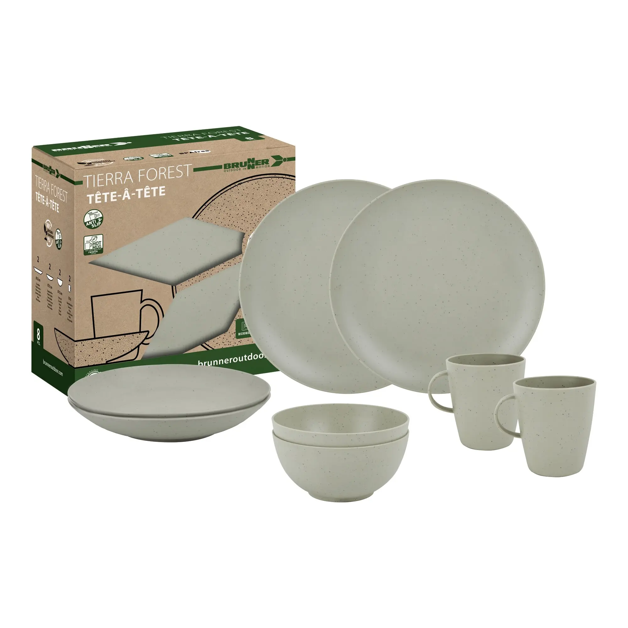 Geschirrset Tête-à-Tête Tierra, Forest