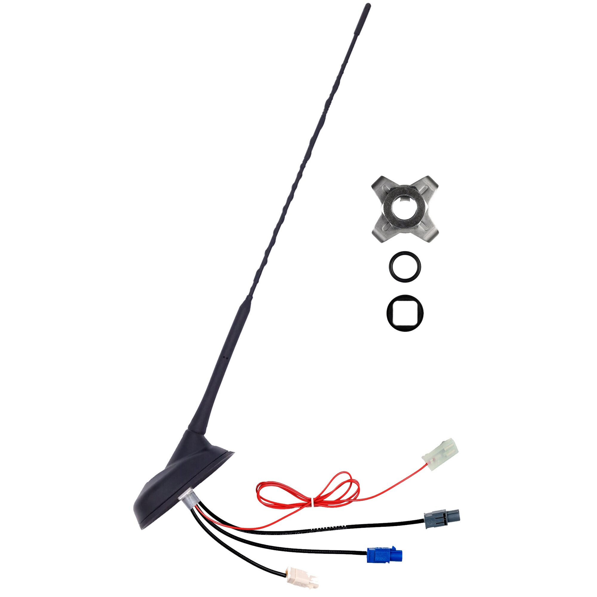 Active FM/DAB+/GPS Combi-Flex Pitched Roof Antenna, 12 V