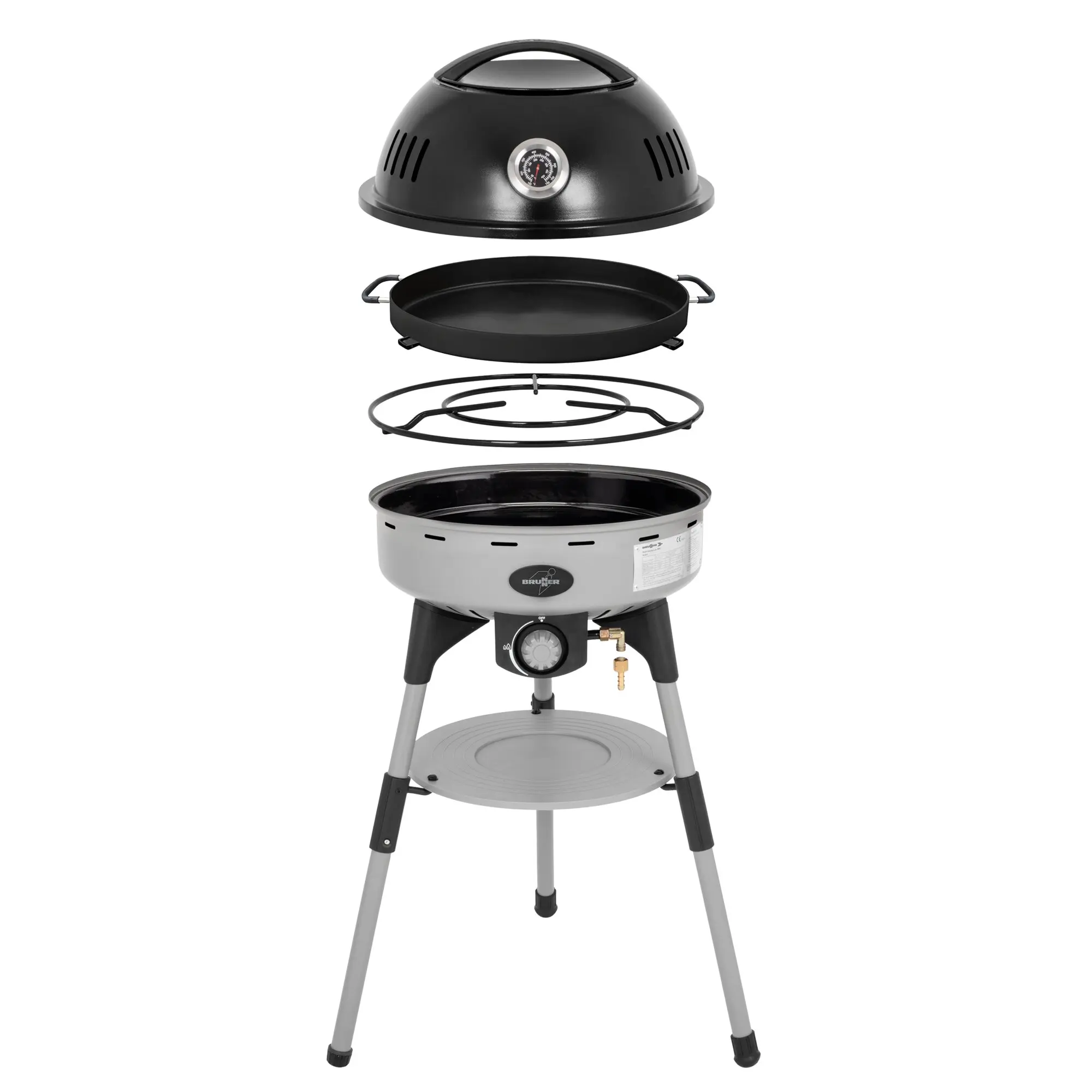 Gasgrill BBQruiser HT Roundpan, 30 mbar