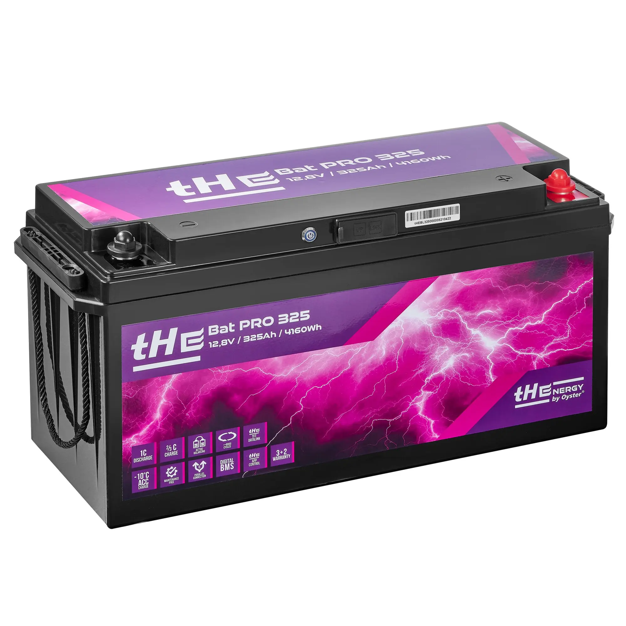 Lithium Batterie Premium LiFePO₄ tHE BatPro 325, 12,8 V, 325 Ah