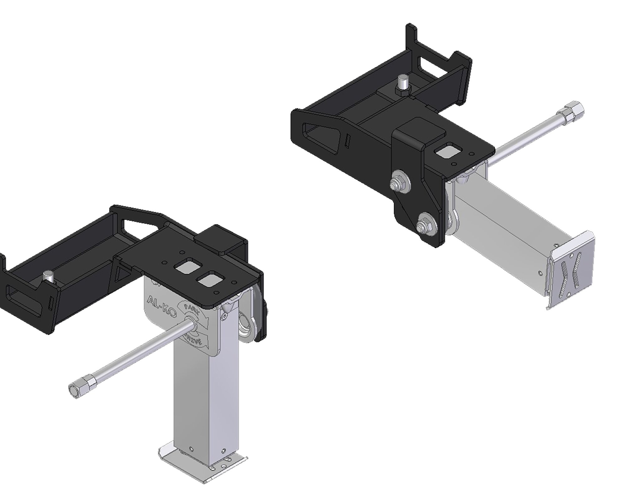 ClickFix Crank Support for Fiat Ducato Vans built since 2006/07, front