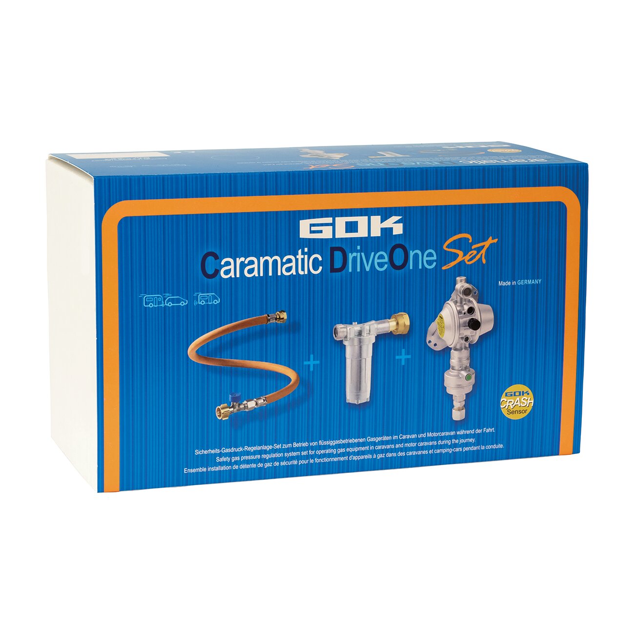 Safety Gas Pressure Control System Caramatic DriveOne Set, vertical