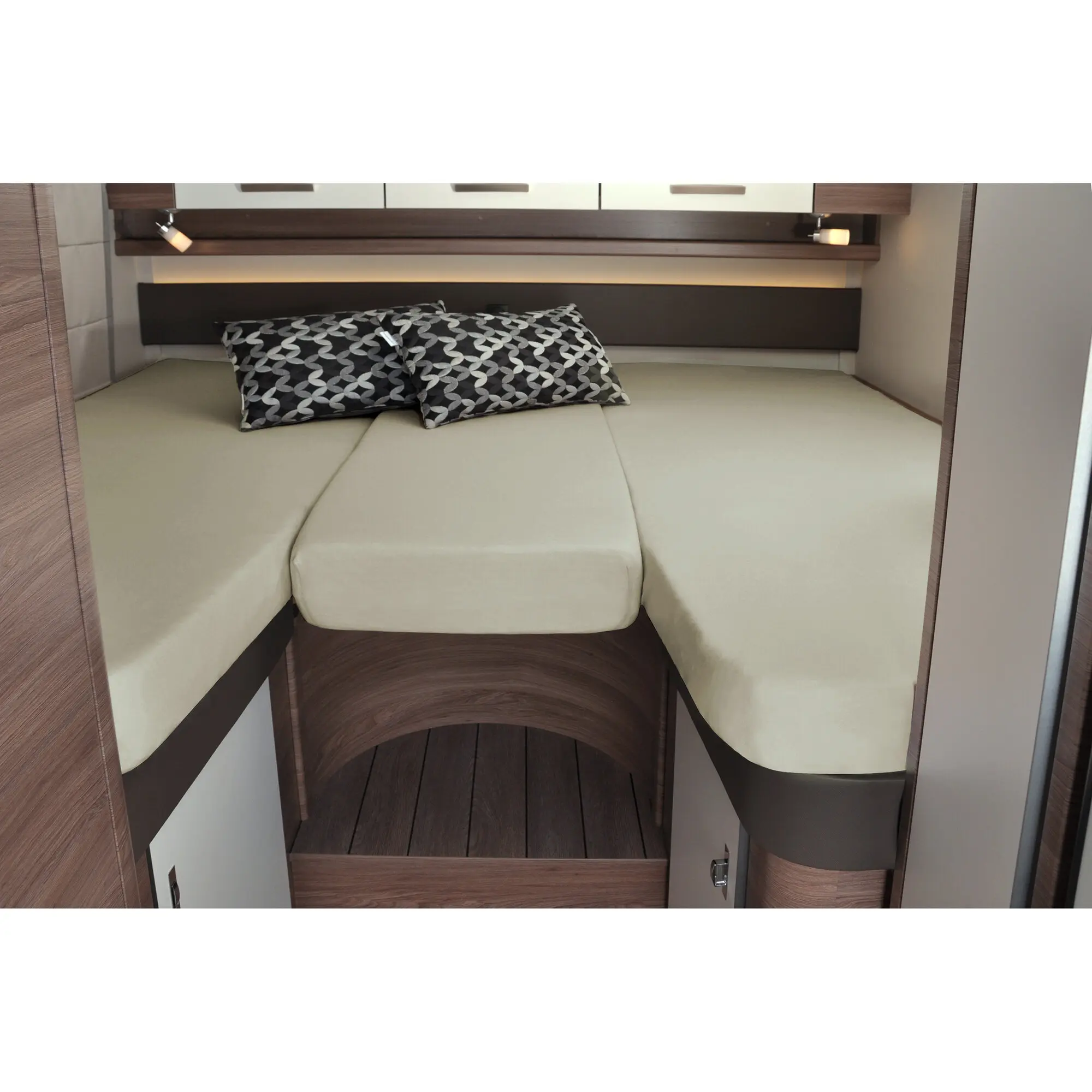 Spannbettlaken-Set, 3-teilig, für Heckbetten, sand