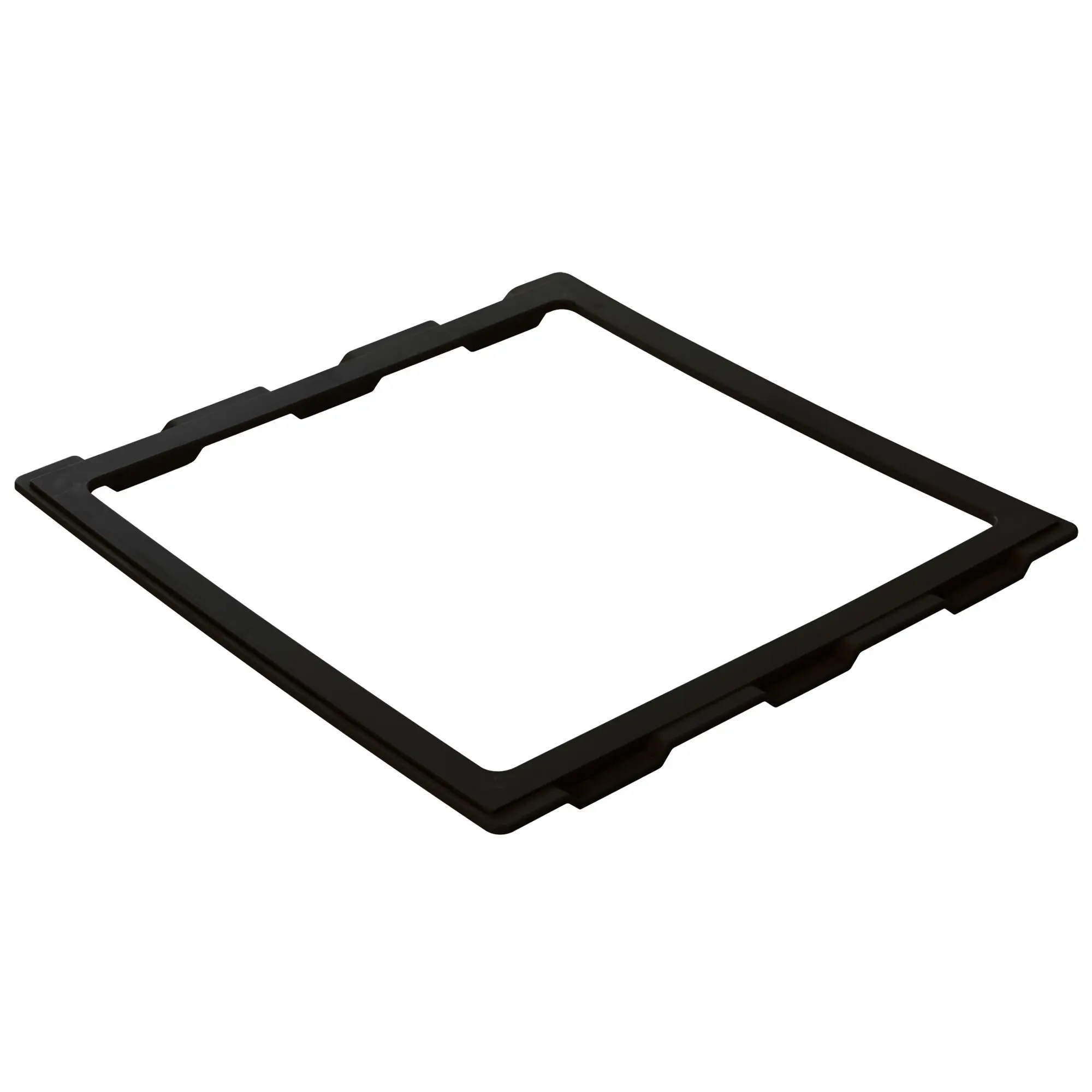 Adapterrahmen schwarz, universal, 400 x 400 mm