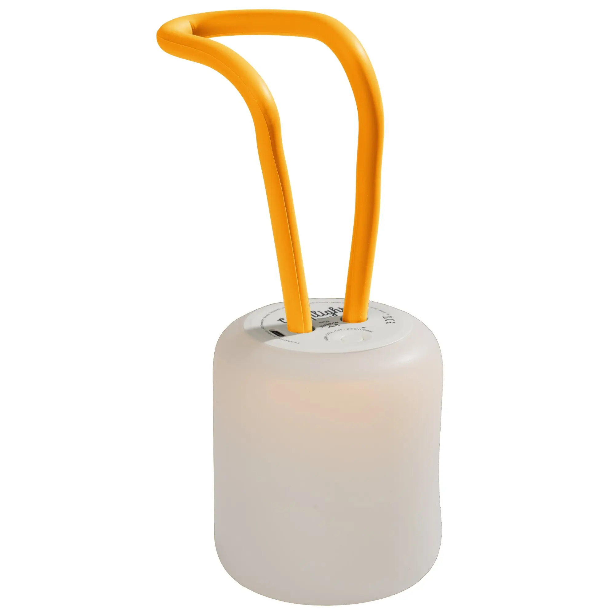 Campinglaterne aus Silikon, orange