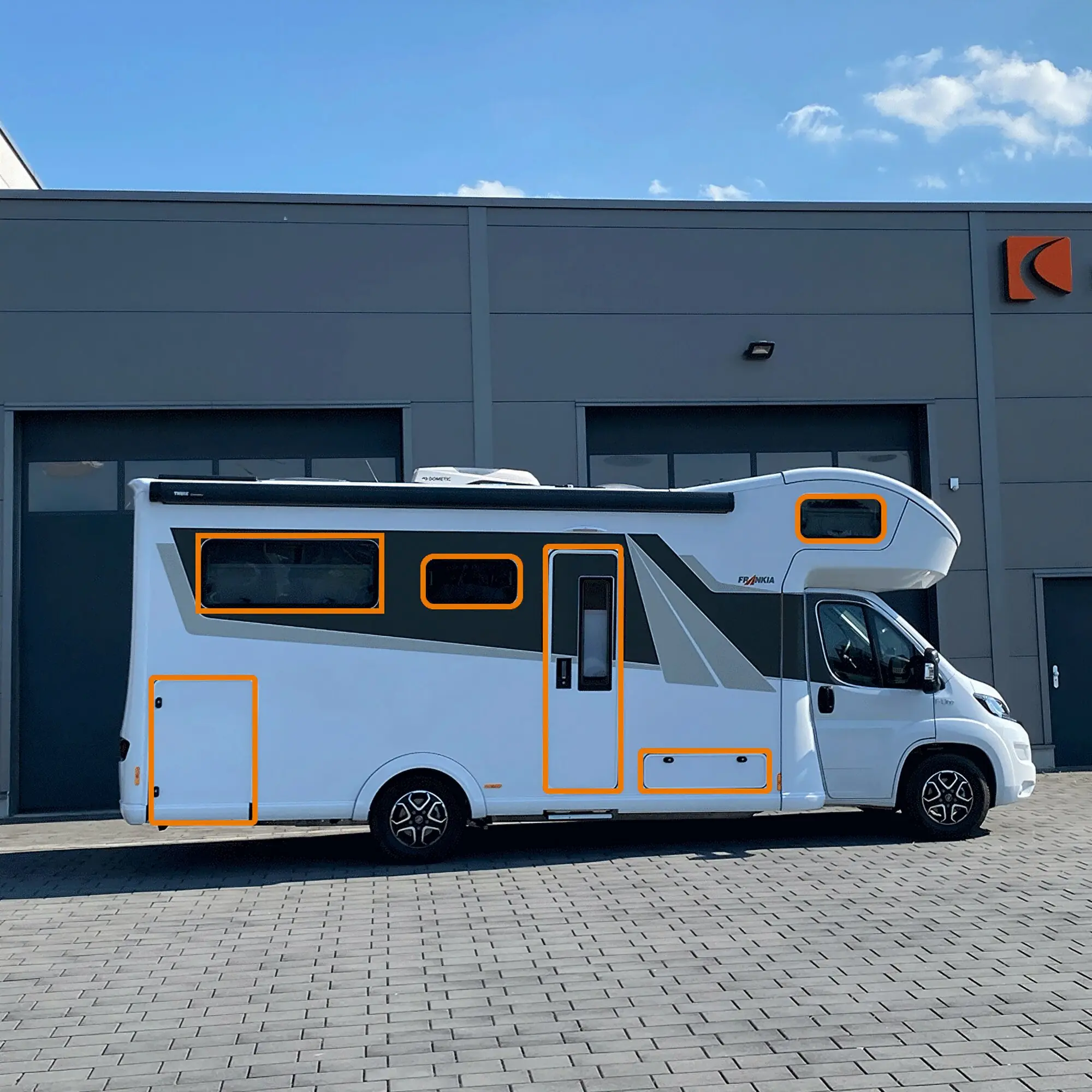 Zusatz-Funksensoren, für Alarmanlage Caratec Secure, weiß