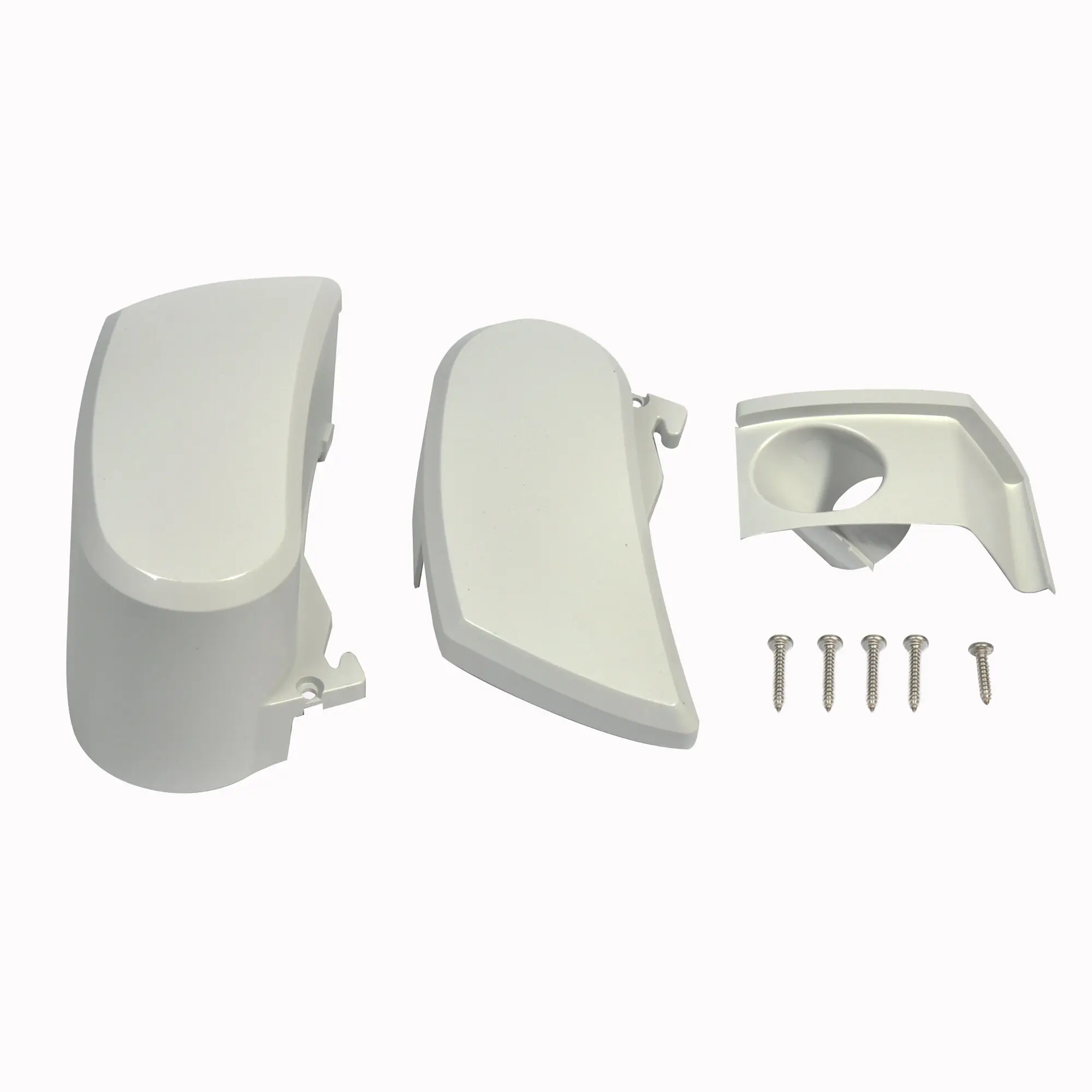 Endkappen, Satz links und rechts für TO 6200, eloxiert