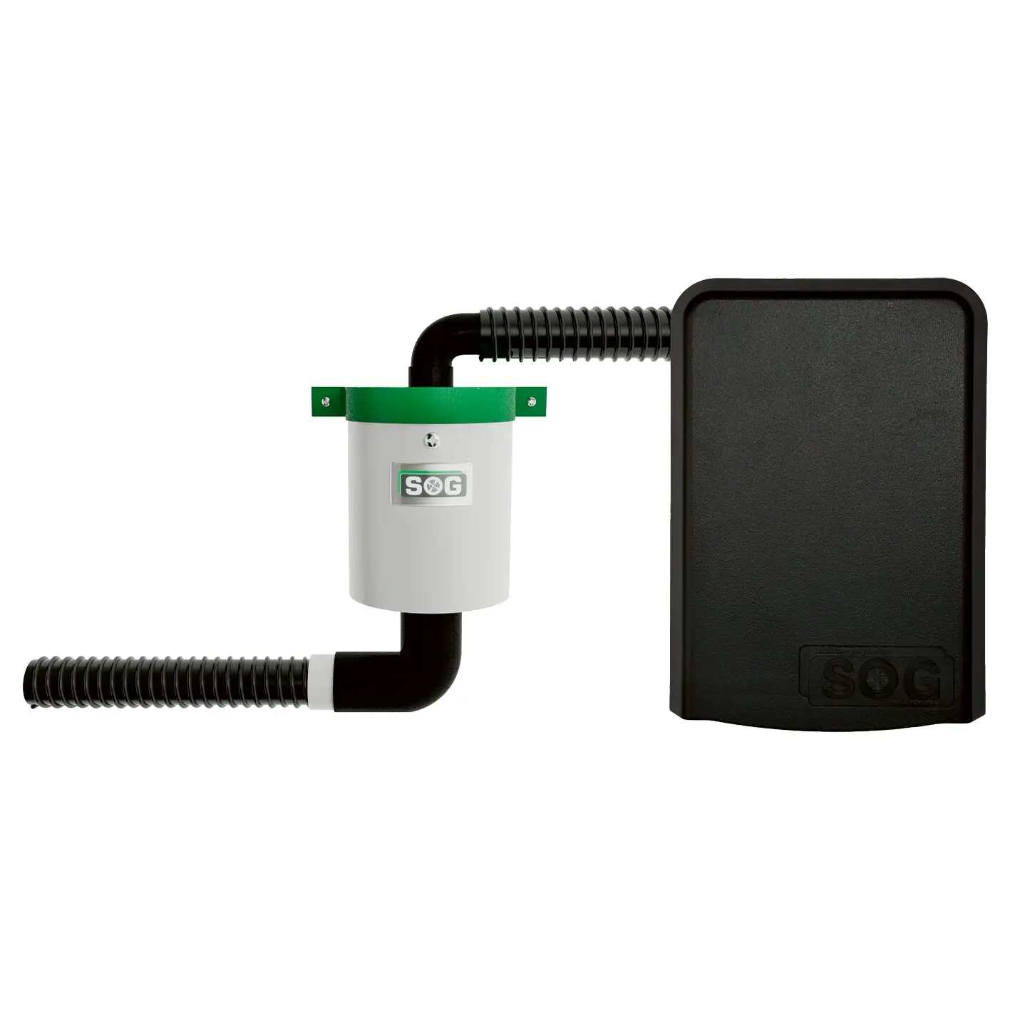 Electric Toilet Ventilation for Clesana Door Version, Door Version black