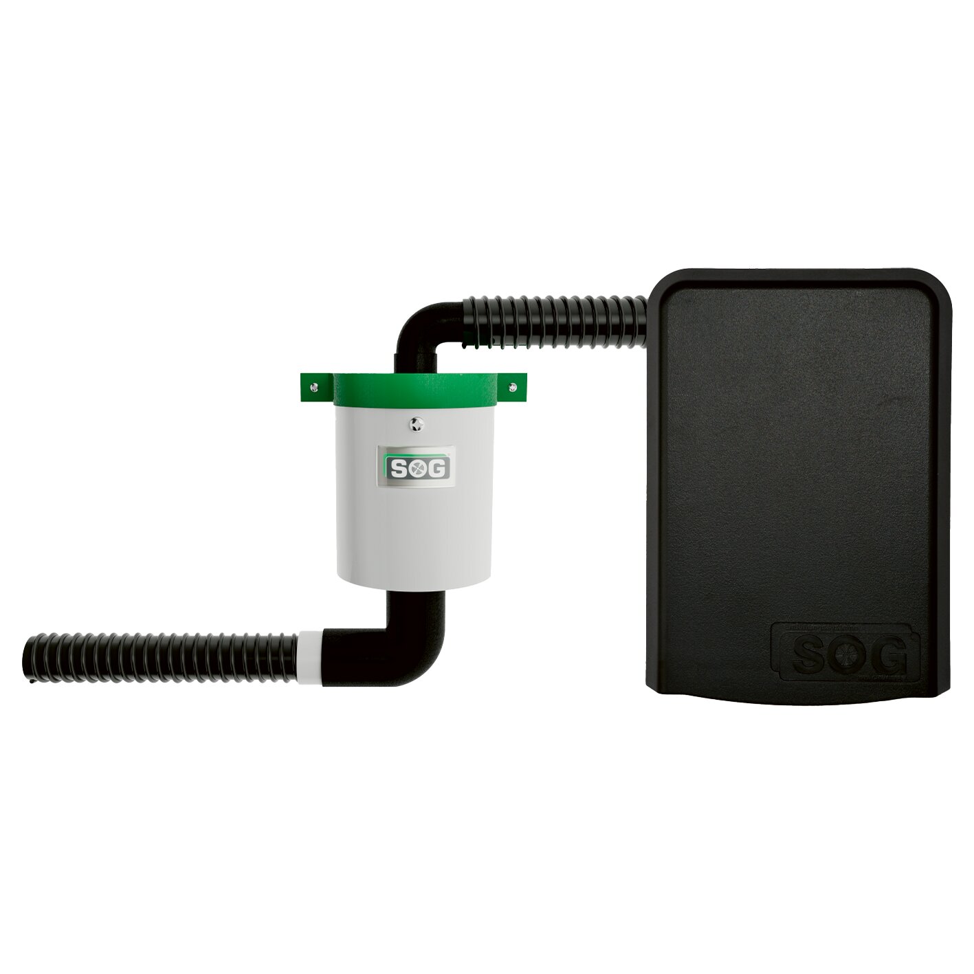 Elektrische WC-Entlüfung für Clesana Türvariante, Türvariante schwarz