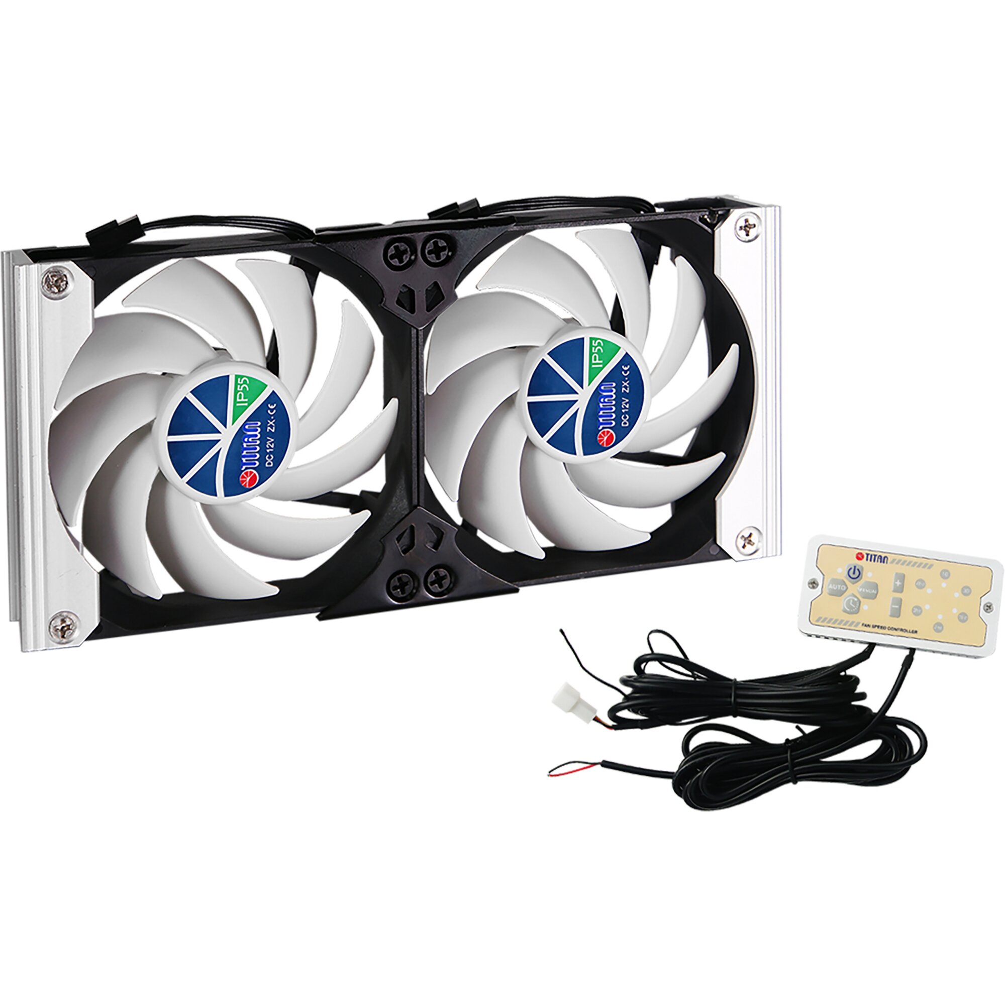 Refrigerator Double Ventilator Titan SC20V2+, ø 120 mm