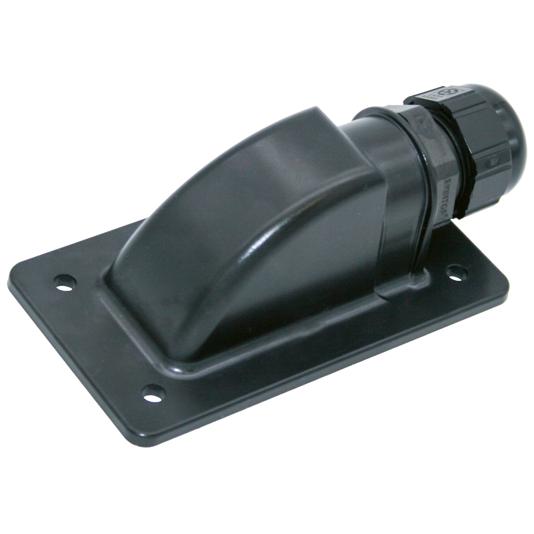 Dachdurchführung Sunflex schwarz, 1 Kabelausgang