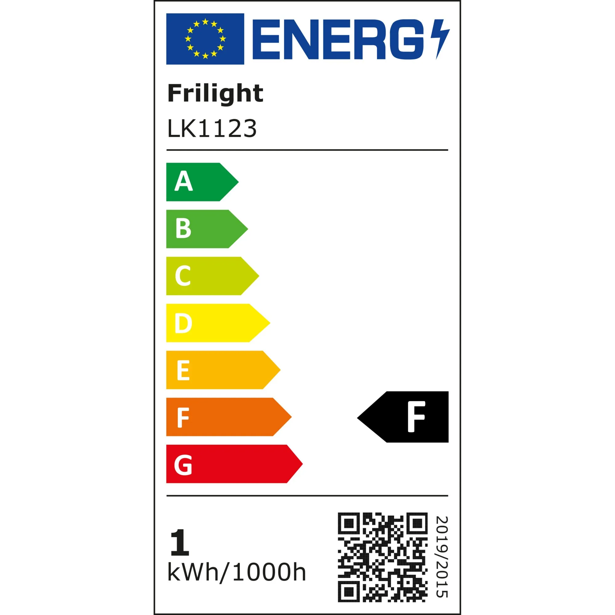 EU-Energieetikett für Aufbauspot Minitube D2 2 x 18 SMD USB, Energieeffizienzklasse F, Verbrauch 1 kWh/1000 h