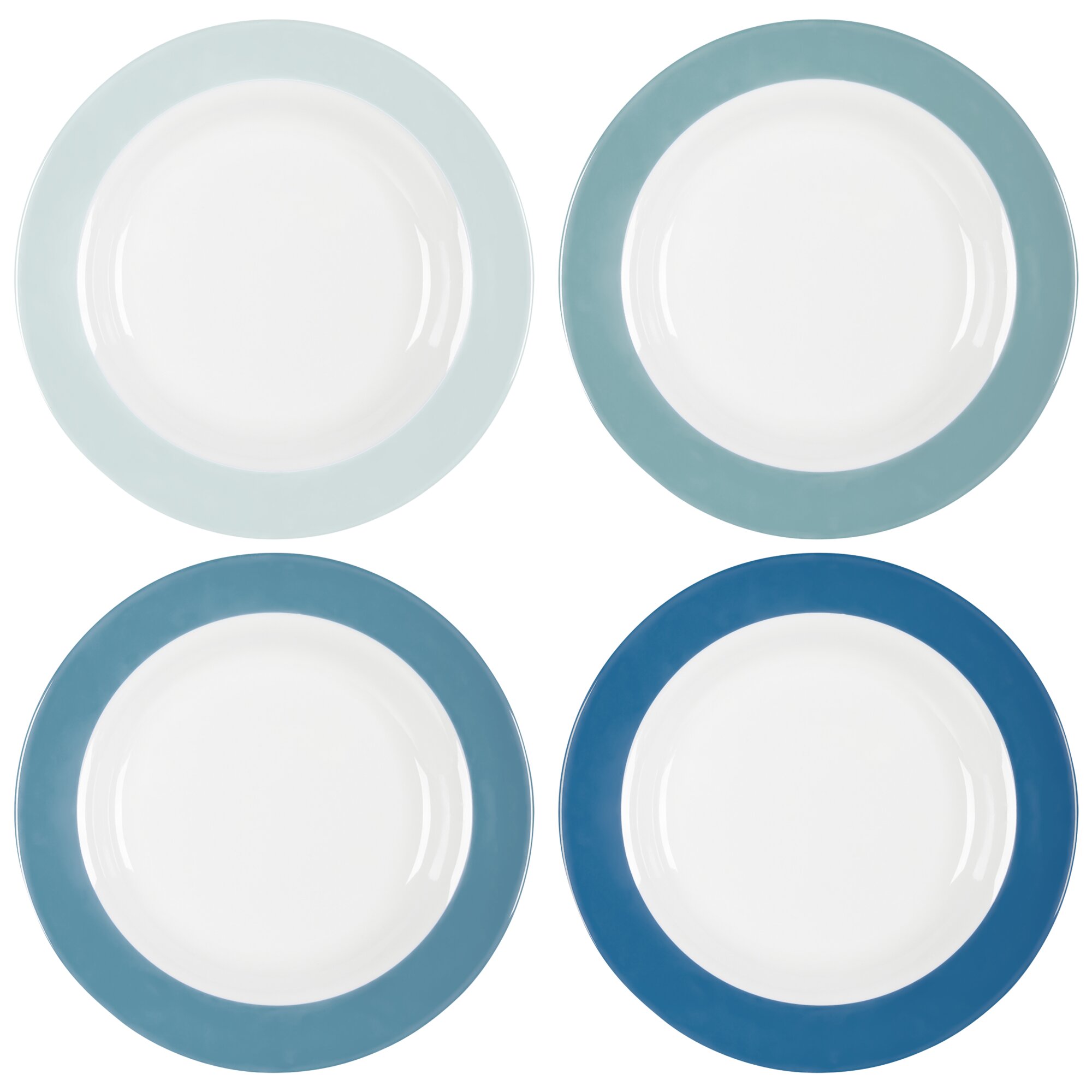 Soup Plates Colour Line, blue