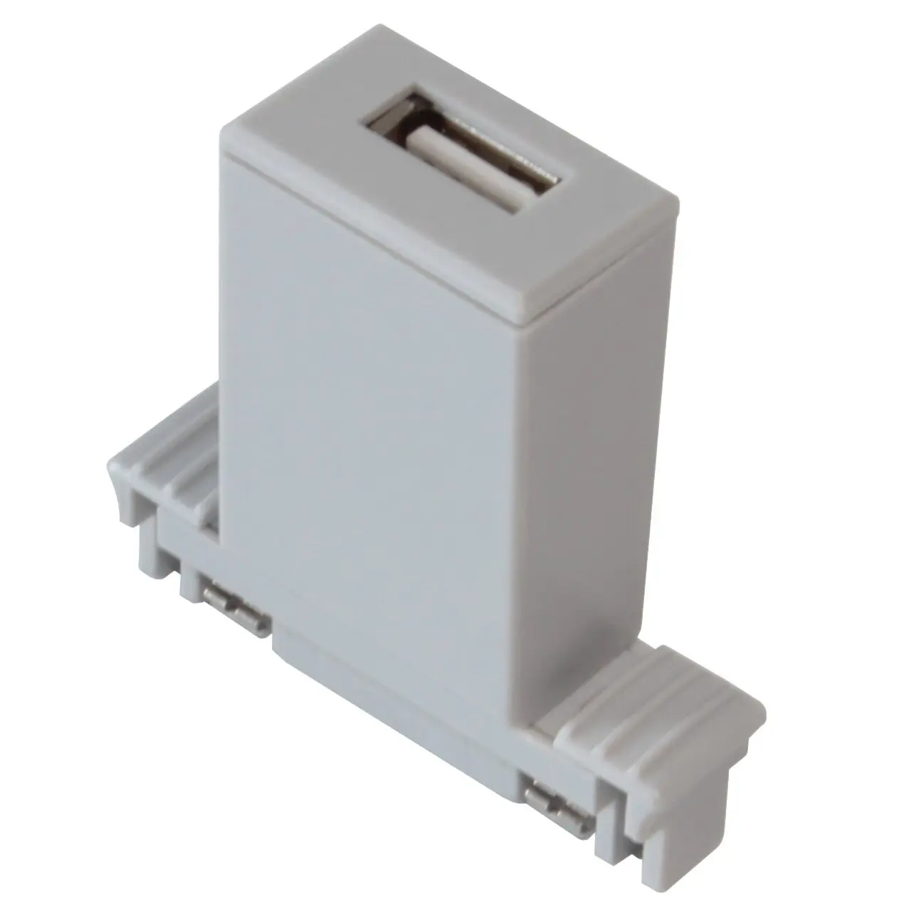 USB-Steckdose, silber