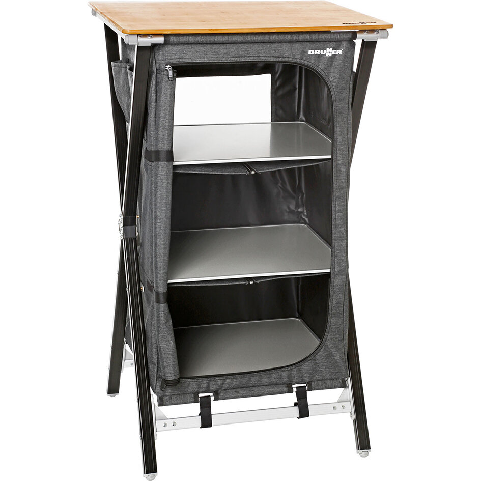 Multi-Purpose Camping Cabinets Mercury Cross Square, grey, Cross LS SQ