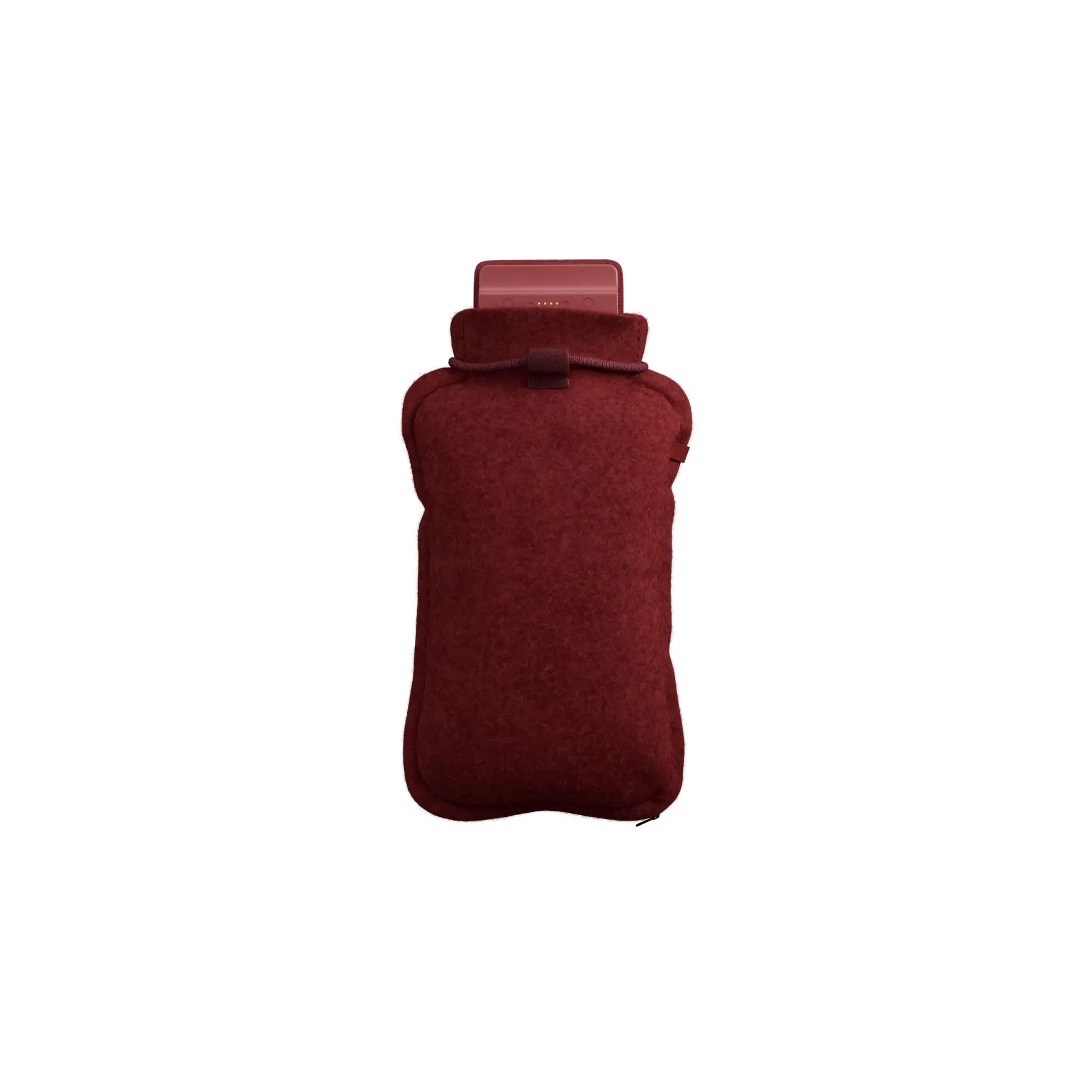 Wärmflasche Homey, dunkelrot, originial (25 x 35 cm, S3, kleine Batterie, Flex)
