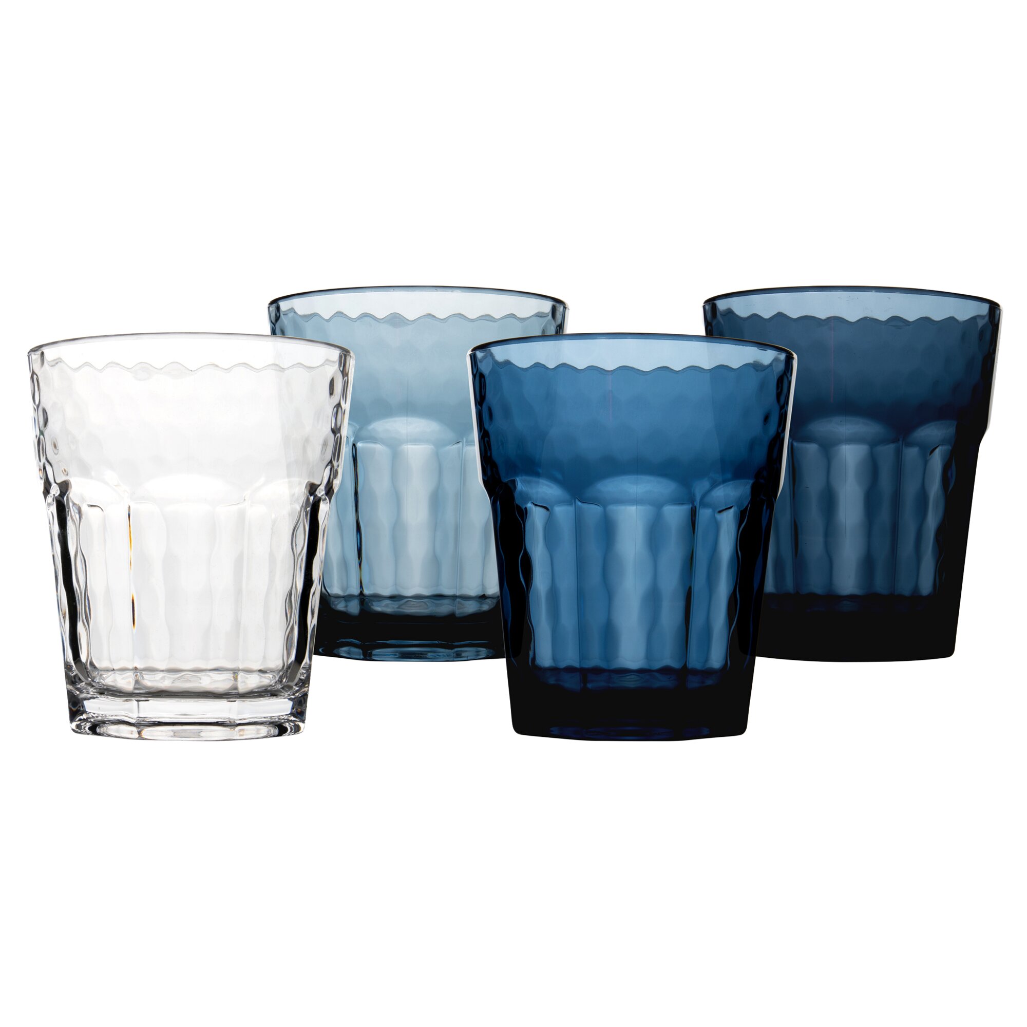 Drinking Glass Mix & Match, 200 ml, 4 Pcs., blue