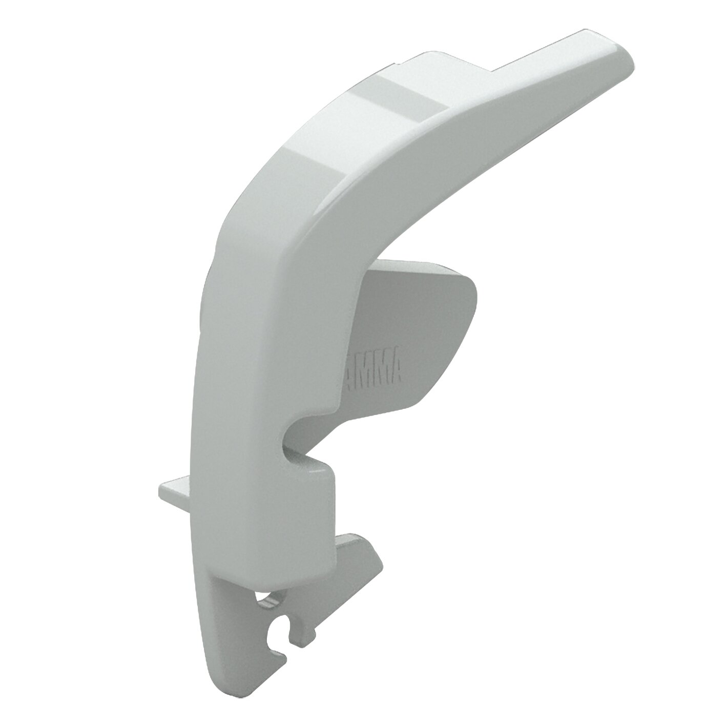 Lead Bar End Cap, right-hand, polar white