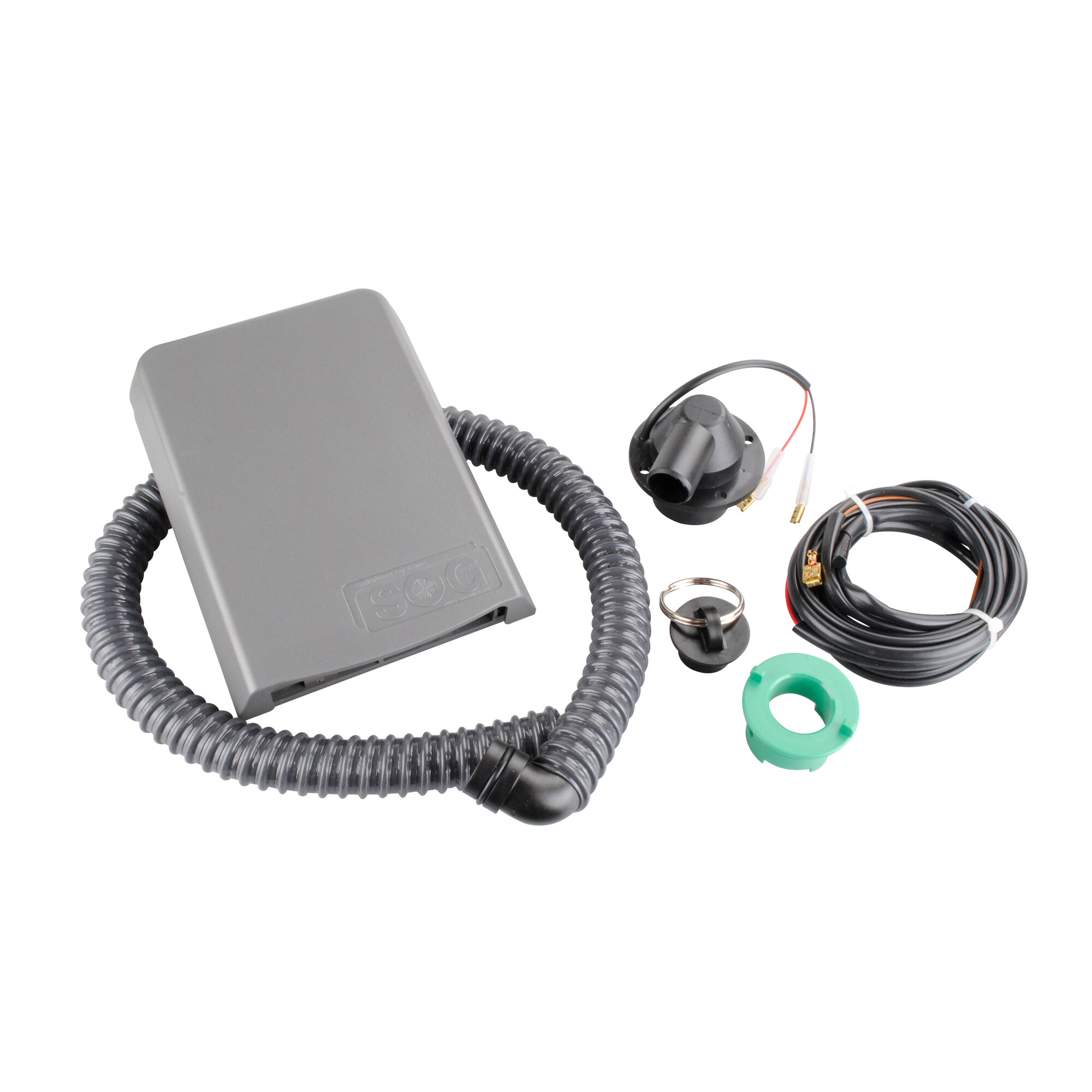 Electric Toilet Ventilation for CT 3000 and CT 4000, Door Version dark grey