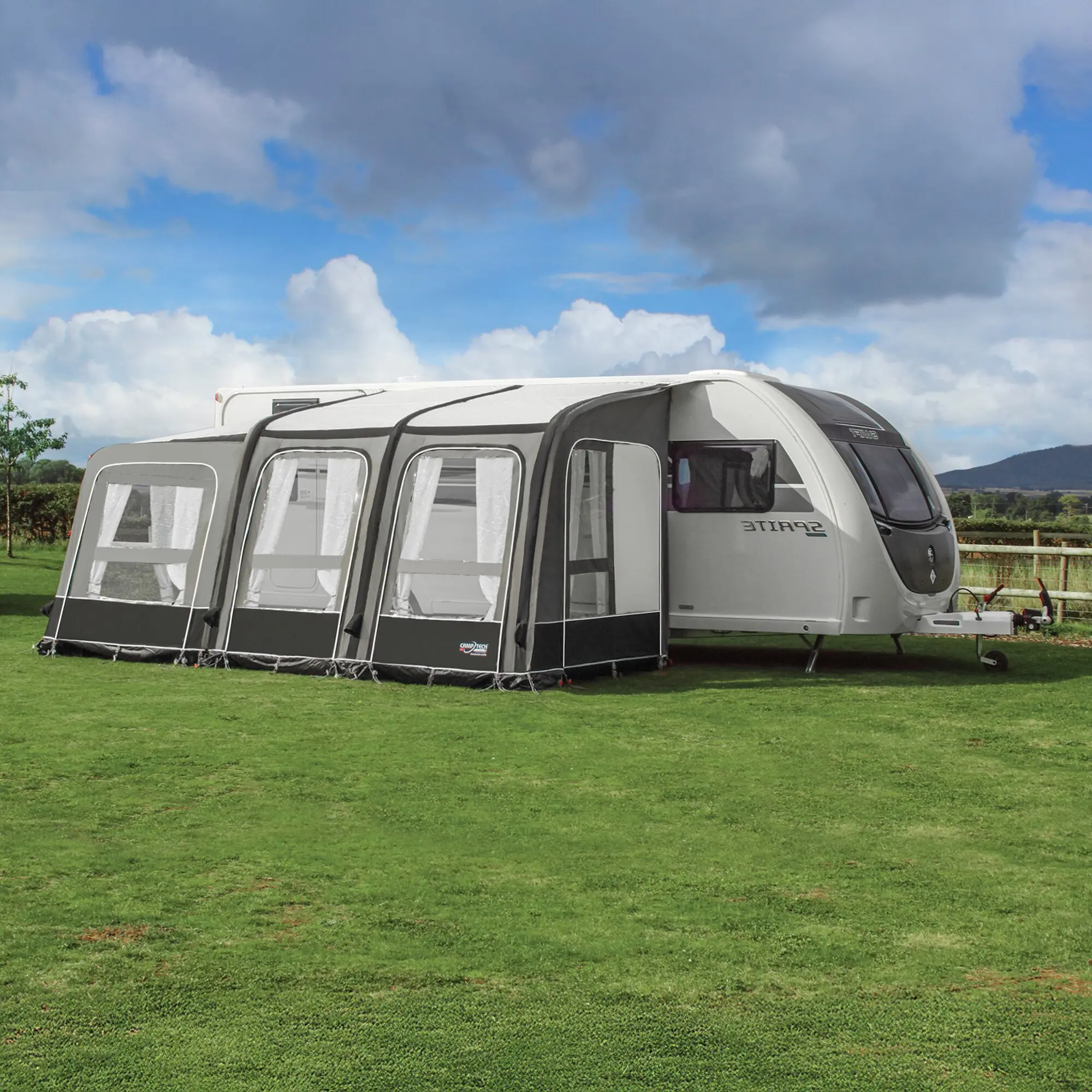 Anbau Opal Air für Wohnwagen, links