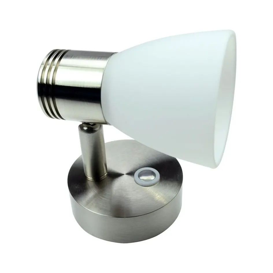 Aufbau-Leseleuchte 3000 K, Echtglas, USB-C