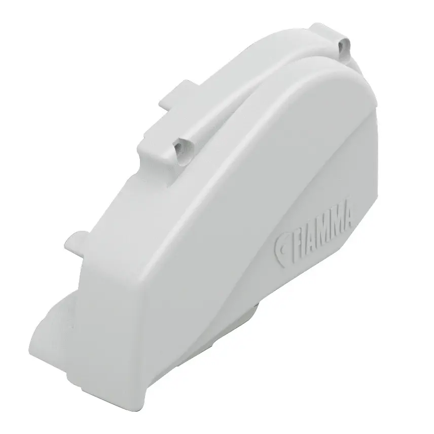 Endkappe, rechts, polarweiß für Markise F80s