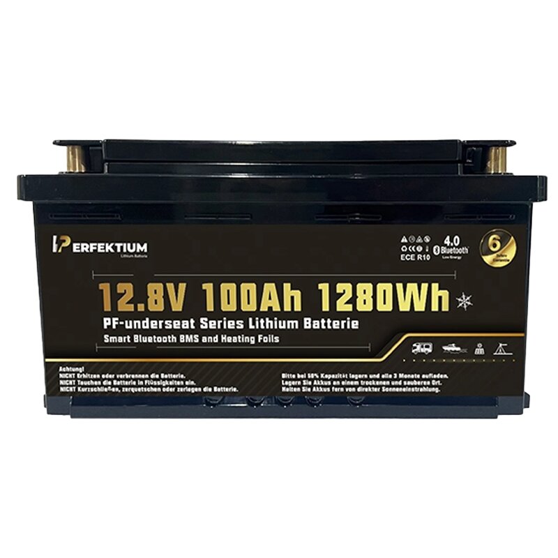 Lithium Battery PF-Underseat-12 with Heating Element, 100 Ah
